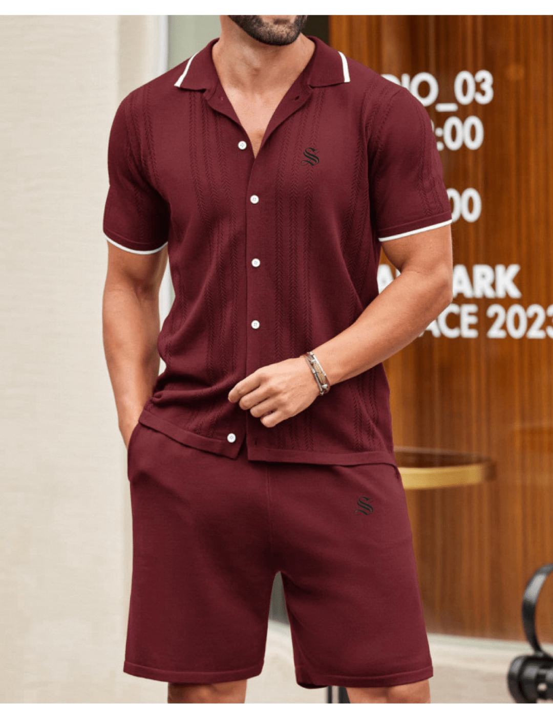 ZJA 8 - Top & Shorts for Men - Sarman Fashion - Wholesale Clothing Fashion Brand for Men from Canada