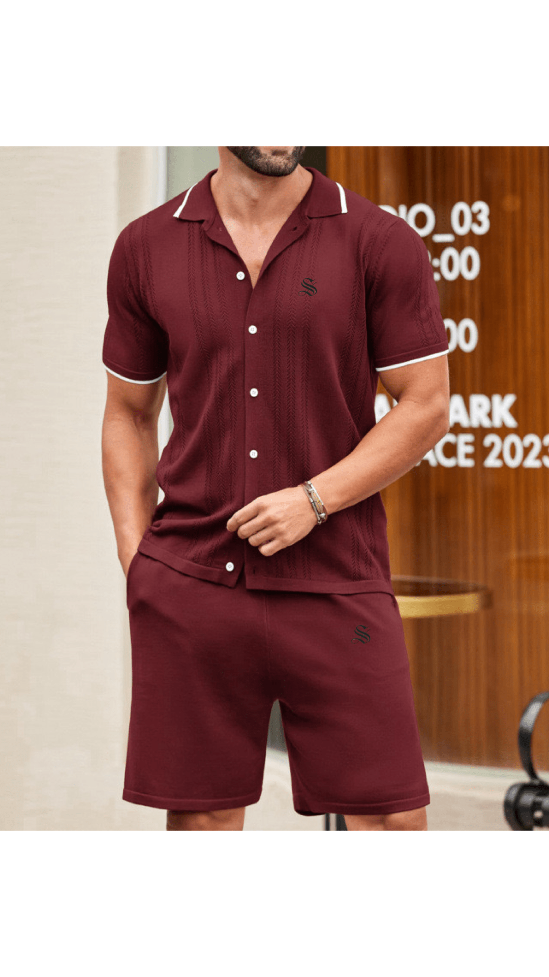 ZJA 8 - Top & Shorts for Men - Sarman Fashion - Wholesale Clothing Fashion Brand for Men from Canada