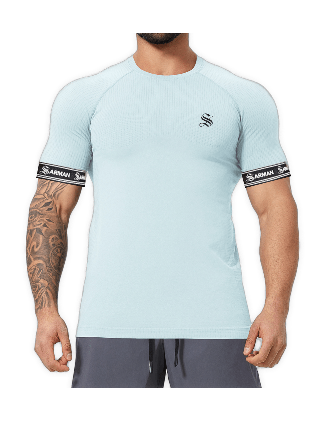 Zonic 11 - T-Shirt with Straps for Men - Sarman Fashion - Wholesale Clothing Fashion Brand for Men from Canada
