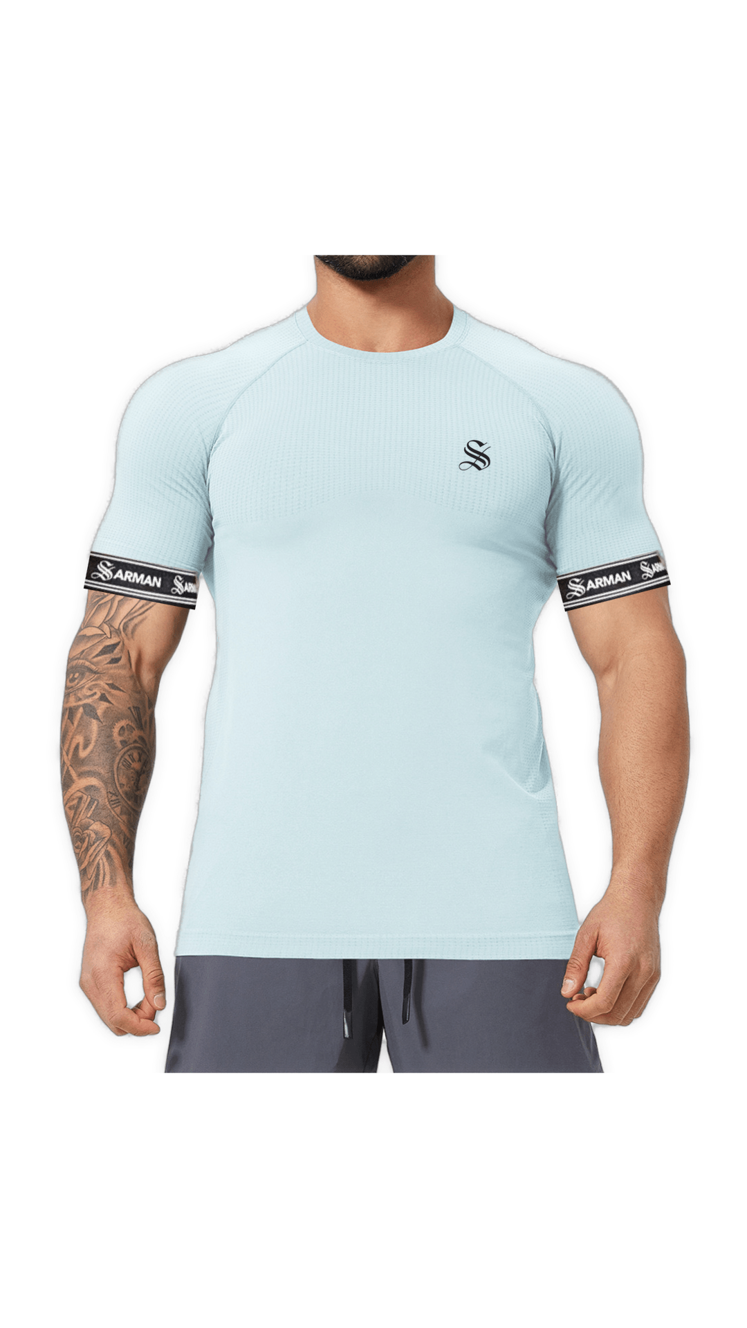 Zonic 11 - T-Shirt with Straps for Men - Sarman Fashion - Wholesale Clothing Fashion Brand for Men from Canada