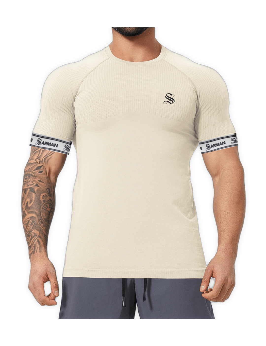 Zonic 12 - T-Shirt with Straps for Men - Sarman Fashion - Wholesale Clothing Fashion Brand for Men from Canada