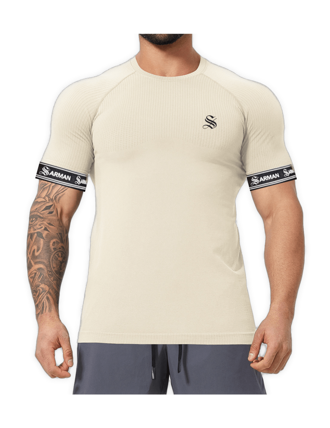 Zonic 12 - T-Shirt with Straps for Men - Sarman Fashion - Wholesale Clothing Fashion Brand for Men from Canada