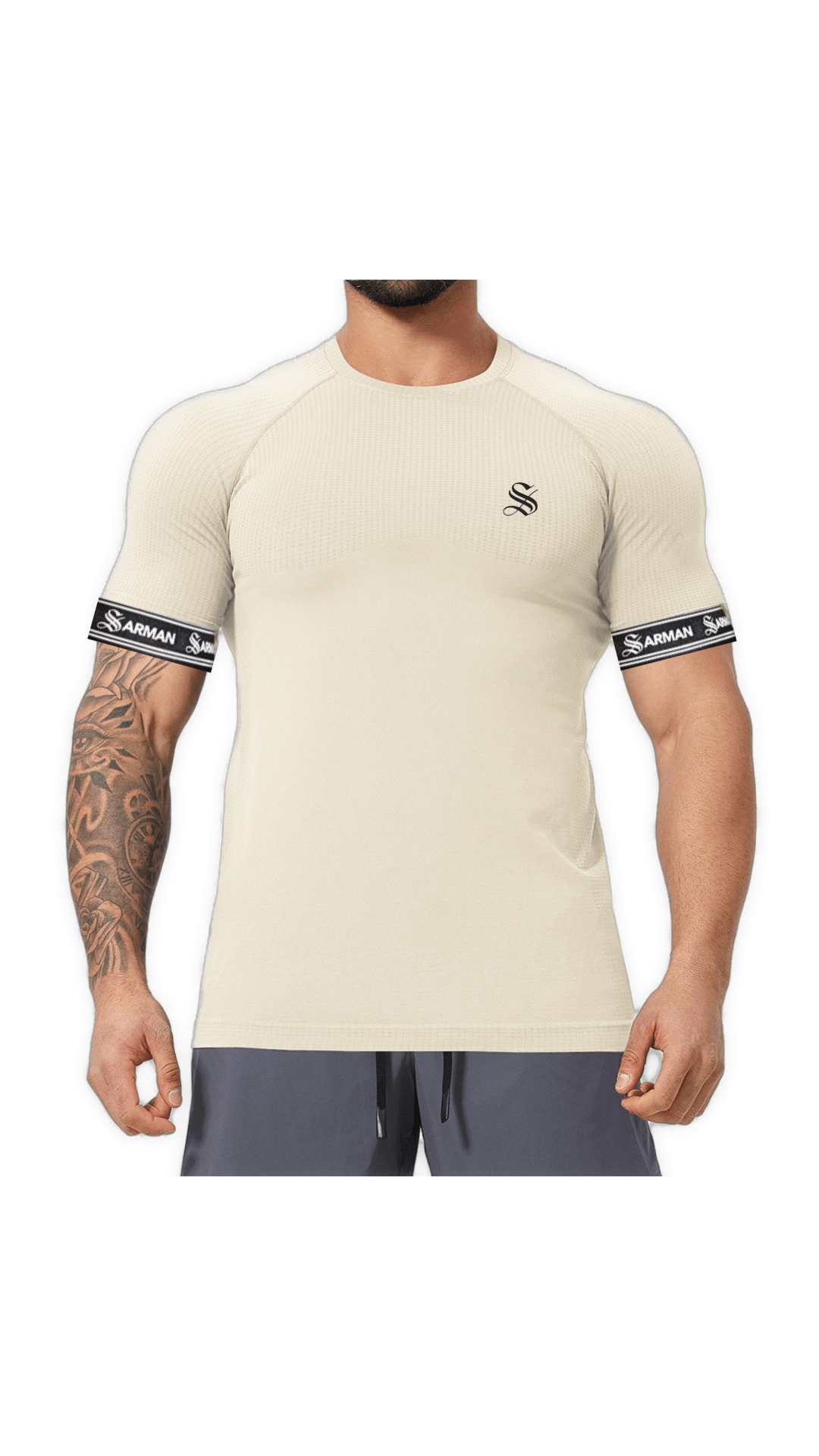 Zonic 12 - T-Shirt with Straps for Men - Sarman Fashion - Wholesale Clothing Fashion Brand for Men from Canada