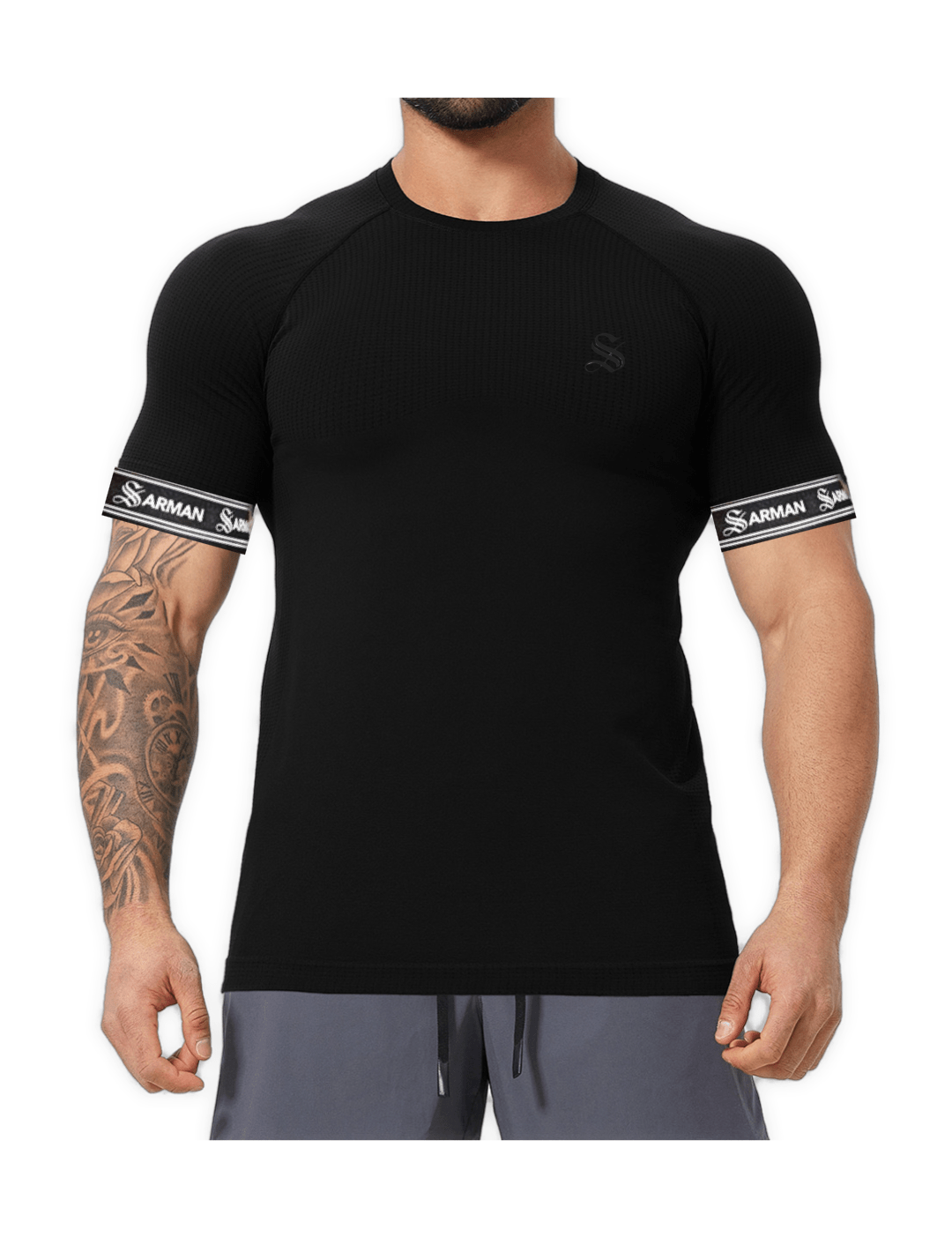 Zonic 14 - T-Shirt with Straps for Men - Sarman Fashion - Wholesale Clothing Fashion Brand for Men from Canada