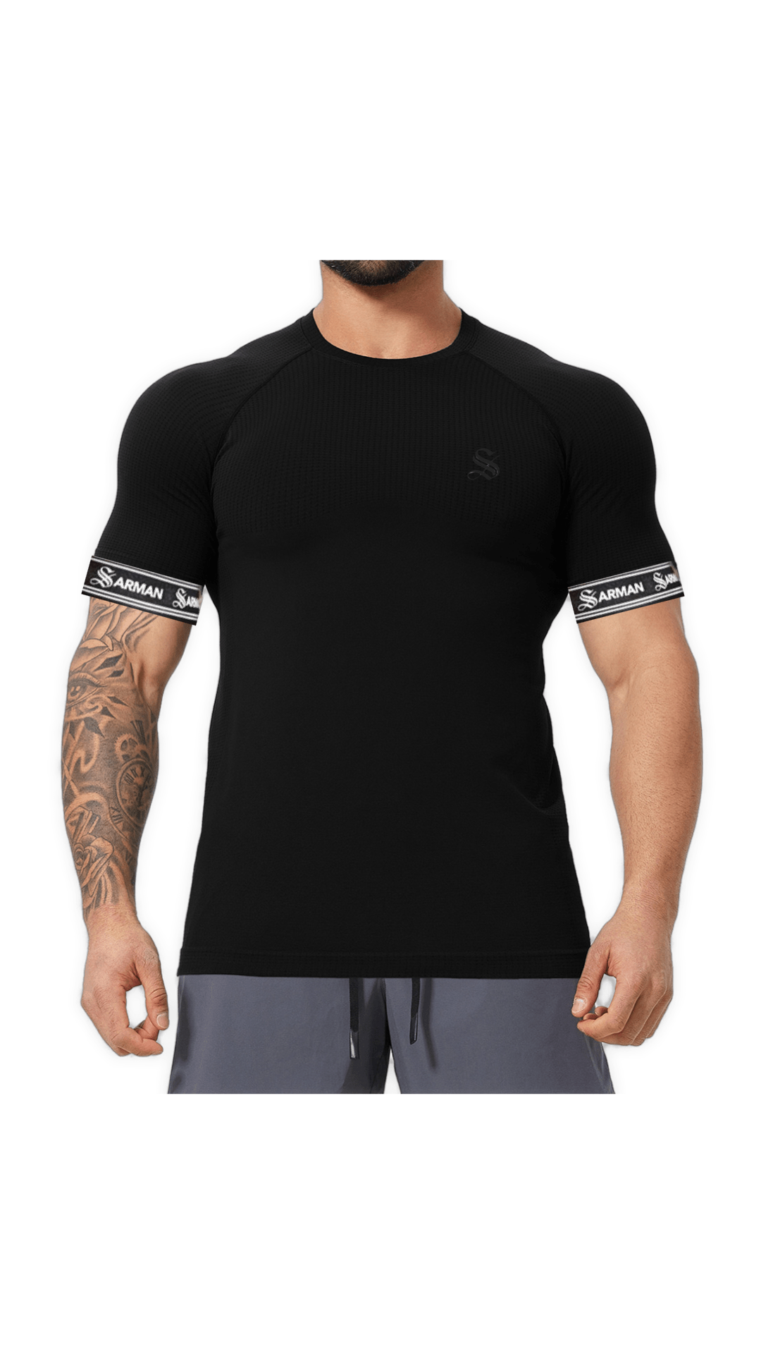Zonic 14 - T-Shirt with Straps for Men - Sarman Fashion - Wholesale Clothing Fashion Brand for Men from Canada