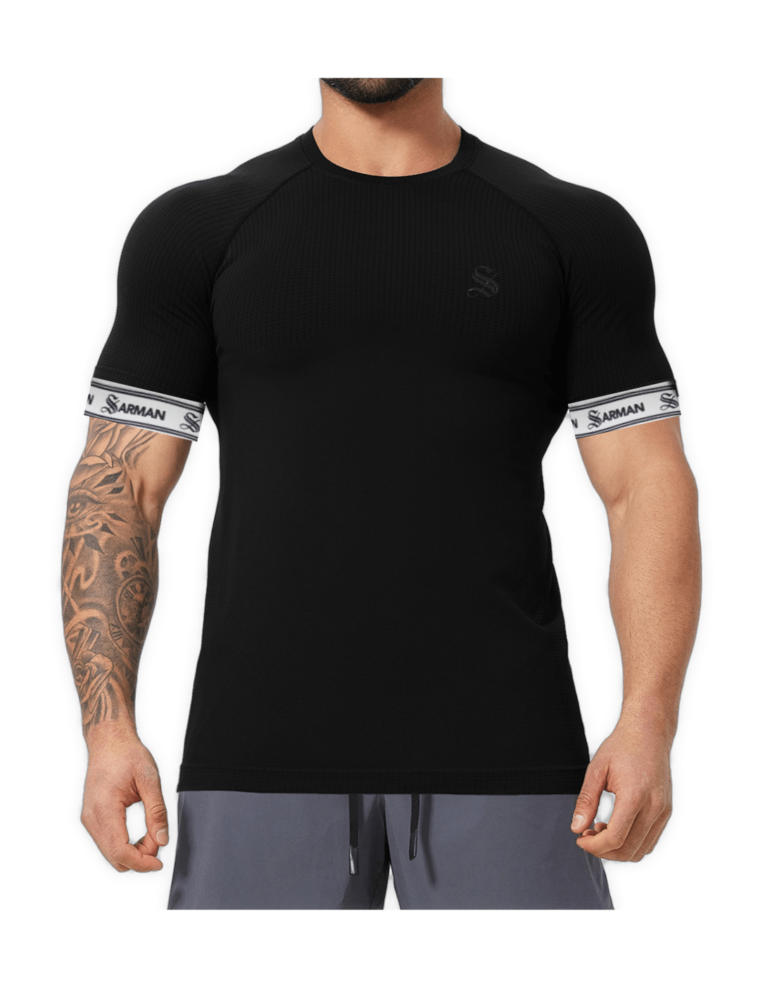 Zonic 14 - T-Shirt with Straps for Men - Sarman Fashion - Wholesale Clothing Fashion Brand for Men from Canada