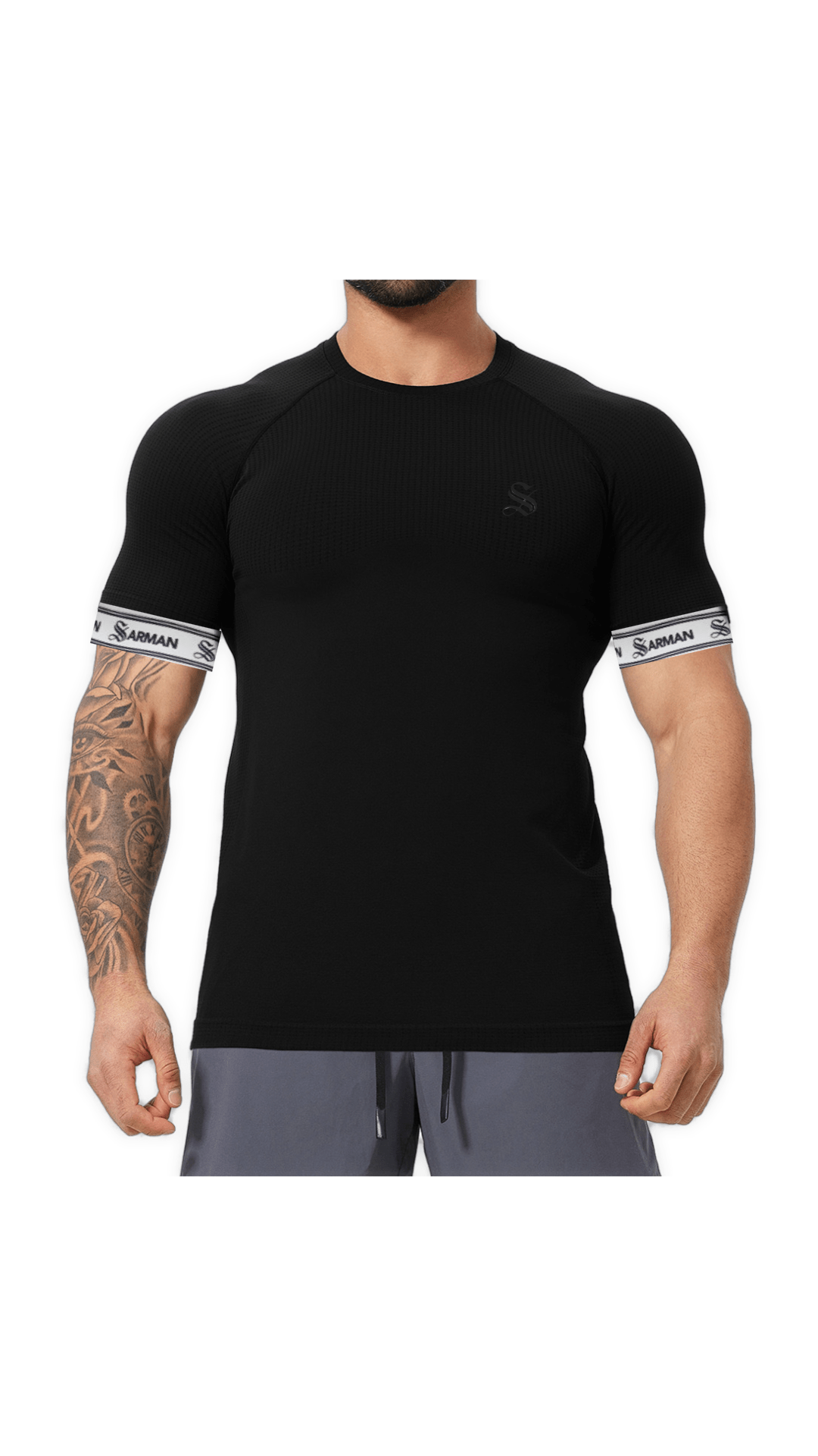 Zonic 14 - T-Shirt with Straps for Men - Sarman Fashion - Wholesale Clothing Fashion Brand for Men from Canada