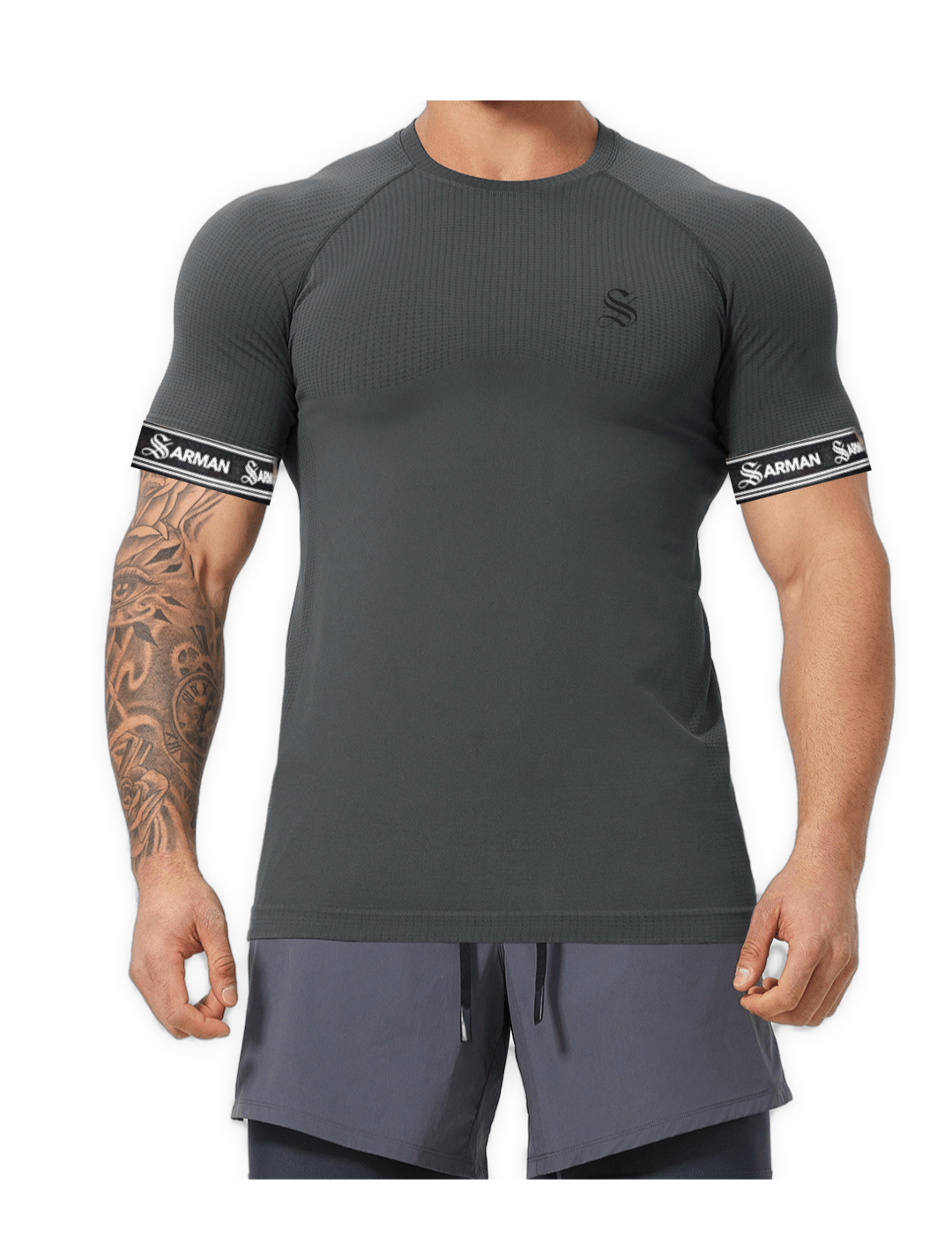 Zonic 15 - T-Shirt with Straps for Men - Sarman Fashion - Wholesale Clothing Fashion Brand for Men from Canada