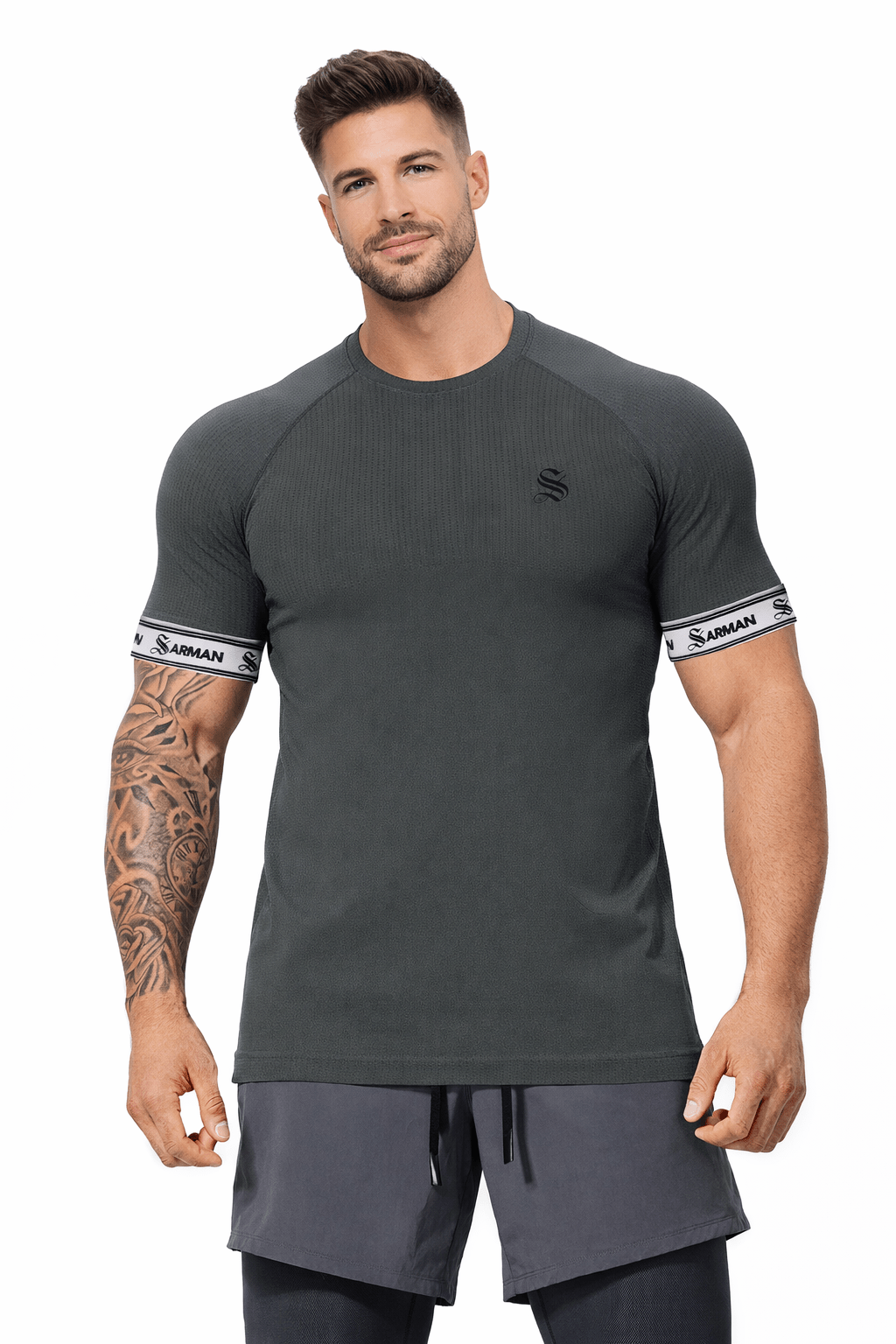 Zonic 15 - T-Shirt with Straps for Men - Sarman Fashion - Wholesale Clothing Fashion Brand for Men from Canada