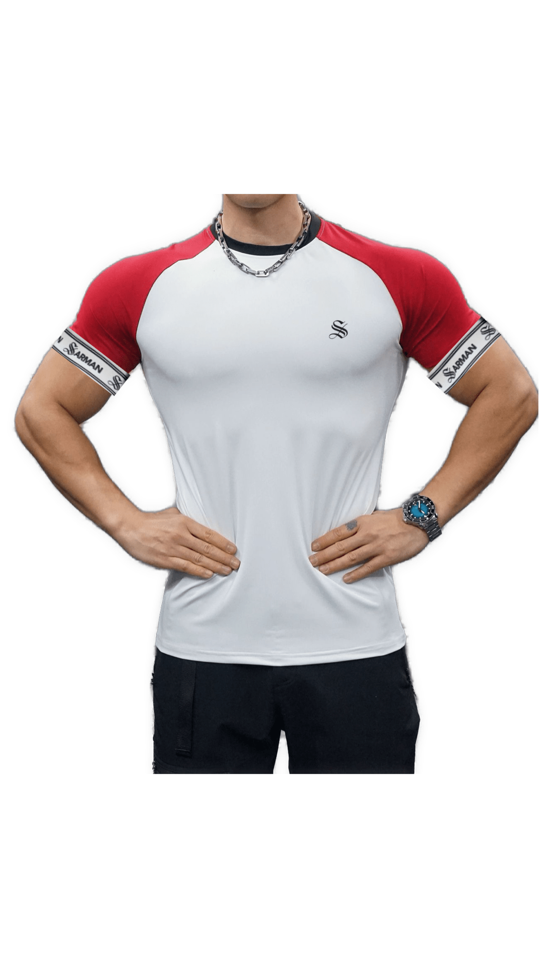 Zonic 16 - T-Shirt with Straps for Men - Sarman Fashion - Wholesale Clothing Fashion Brand for Men from Canada