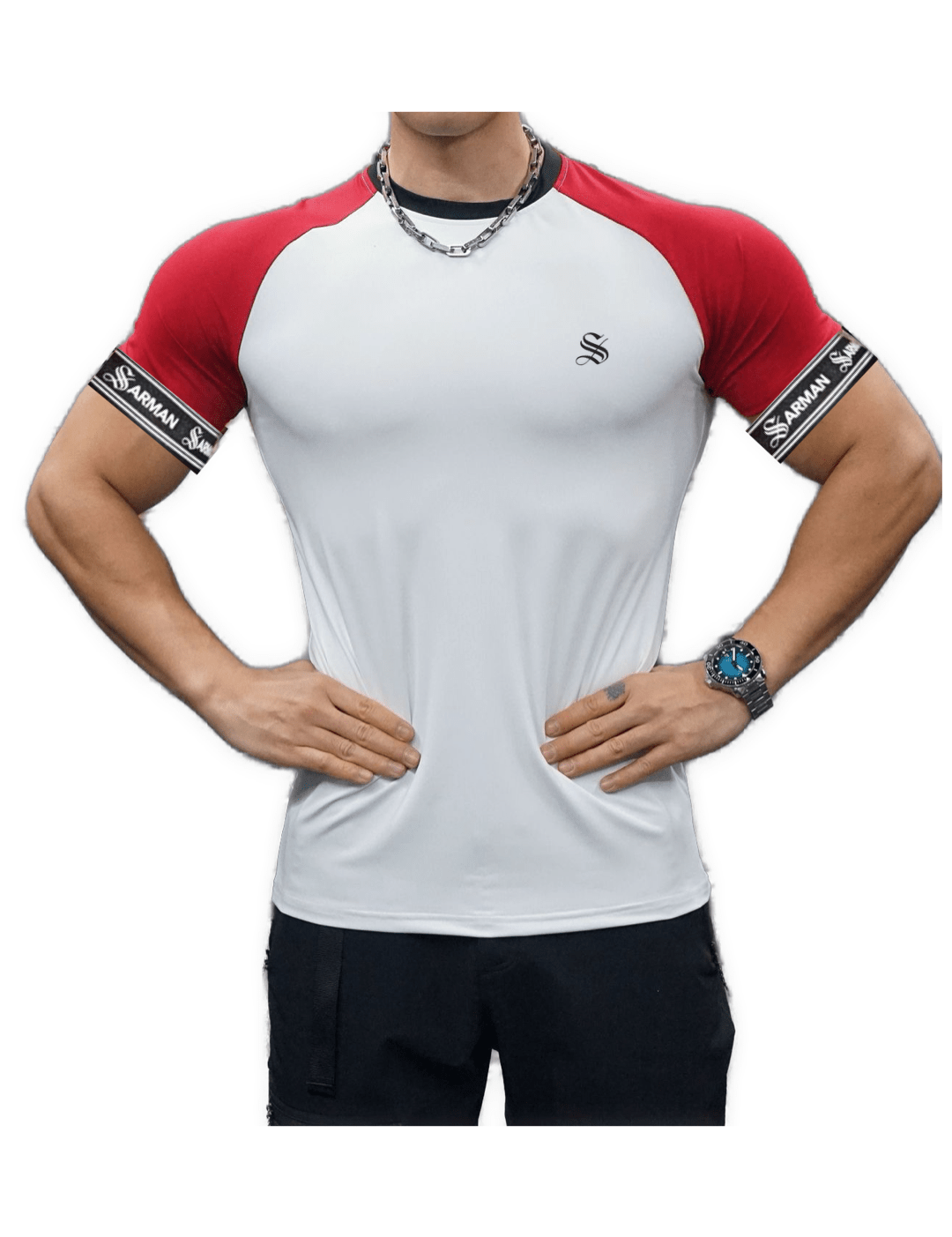 Zonic 16 - T-Shirt with Straps for Men - Sarman Fashion - Wholesale Clothing Fashion Brand for Men from Canada