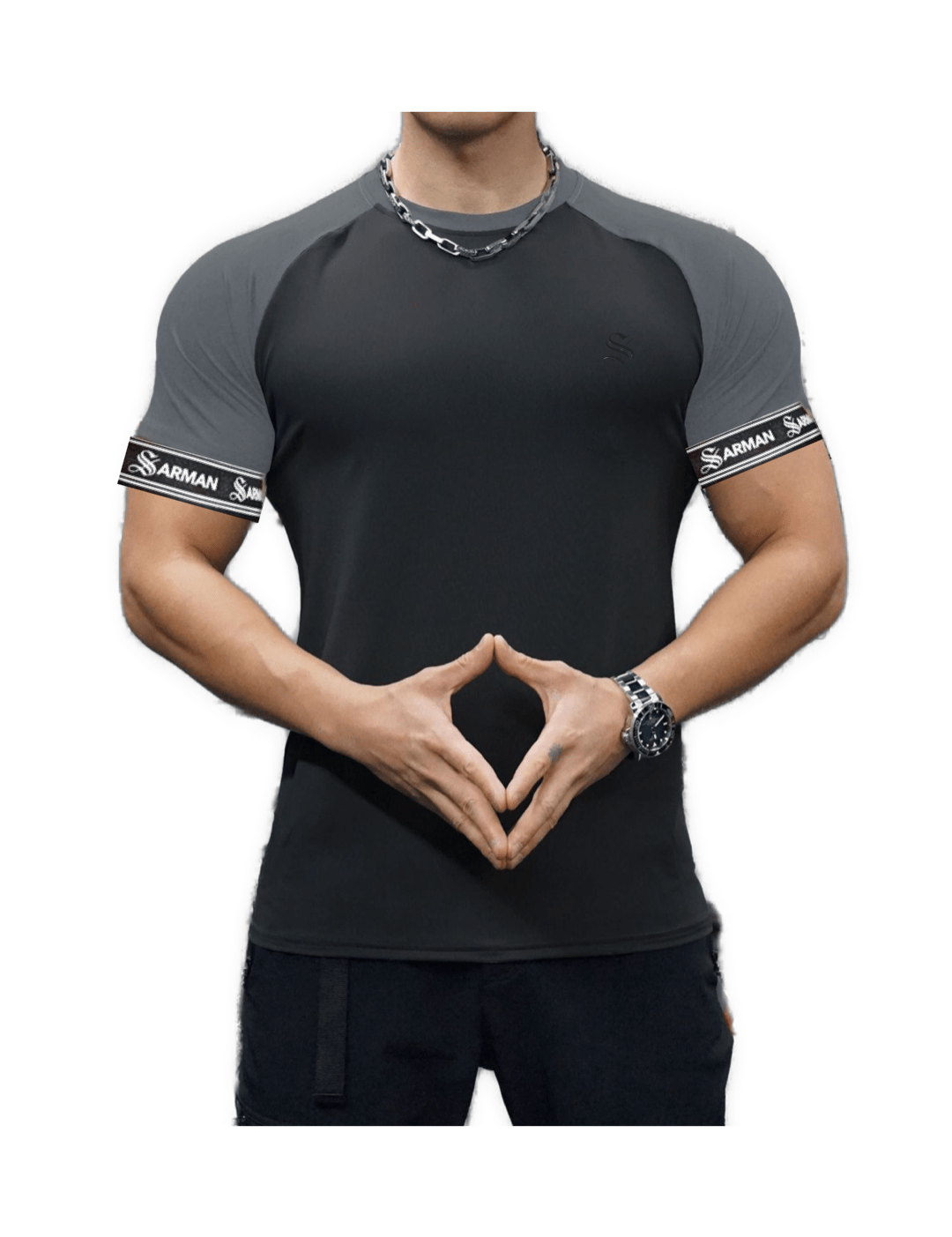 Zonic 18 - T-Shirt with Straps for Men - Sarman Fashion - Wholesale Clothing Fashion Brand for Men from Canada