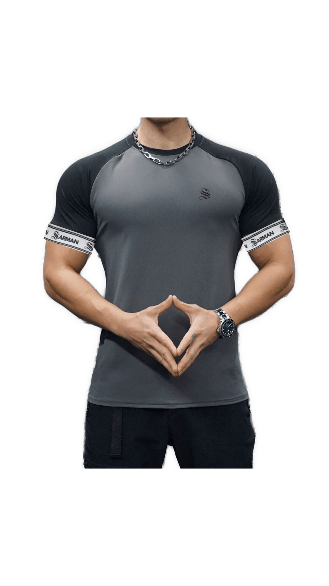 Zonic 19 - T-Shirt with Straps for Men - Sarman Fashion - Wholesale Clothing Fashion Brand for Men from Canada