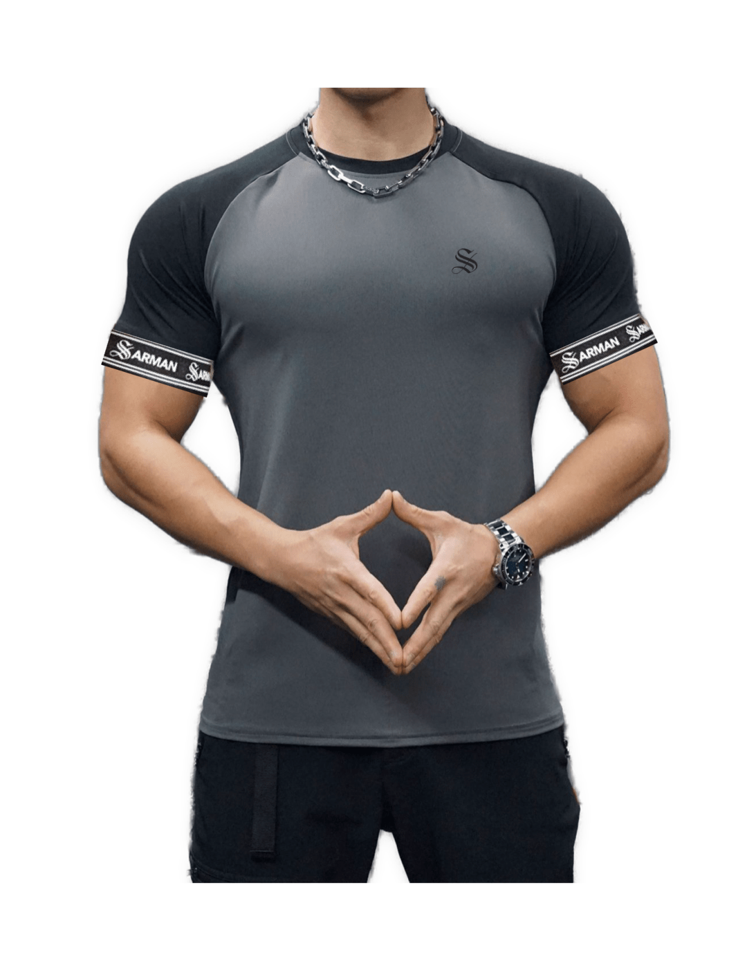 Zonic 19 - T-Shirt with Straps for Men - Sarman Fashion - Wholesale Clothing Fashion Brand for Men from Canada
