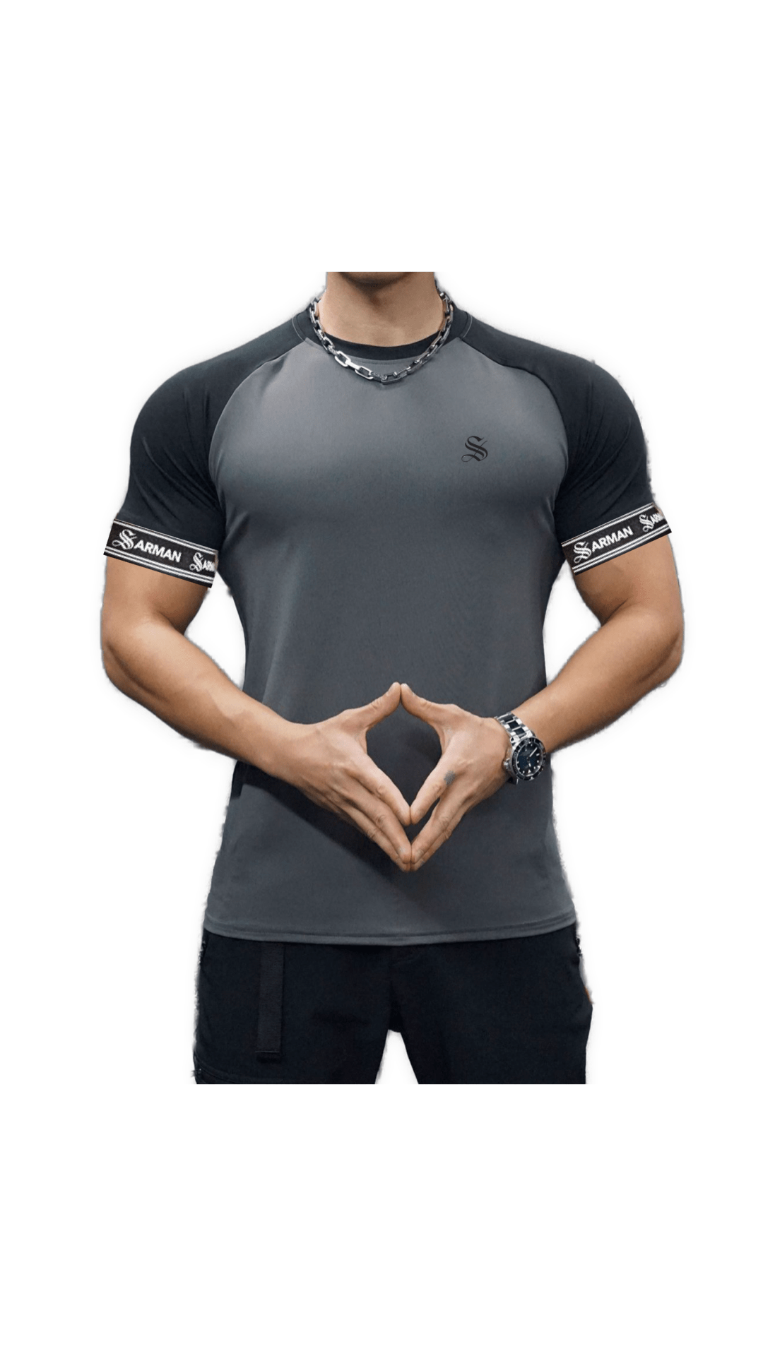 Zonic 19 - T-Shirt with Straps for Men - Sarman Fashion - Wholesale Clothing Fashion Brand for Men from Canada