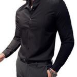 ZOOO - Black Shirt for Men - Sarman Fashion - Wholesale Clothing Fashion Brand for Men from Canada