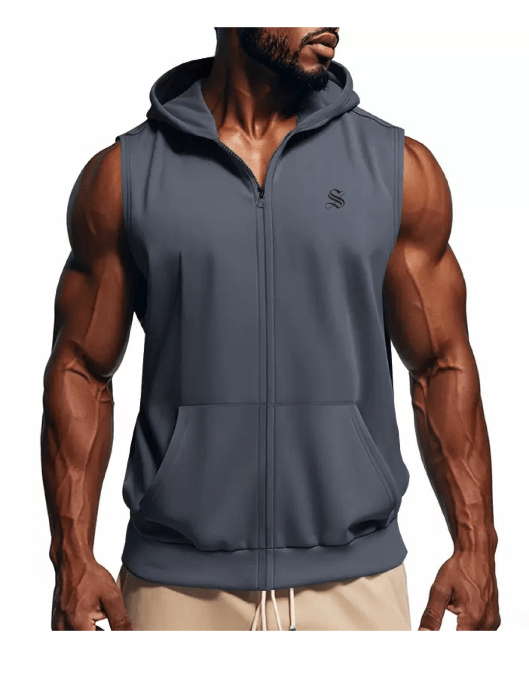 Zopak - Sleeveless Hoodie for Men - Sarman Fashion - Wholesale Clothing Fashion Brand for Men from Canada