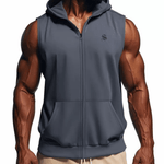 Zopak - Sleeveless Hoodie for Men - Sarman Fashion - Wholesale Clothing Fashion Brand for Men from Canada