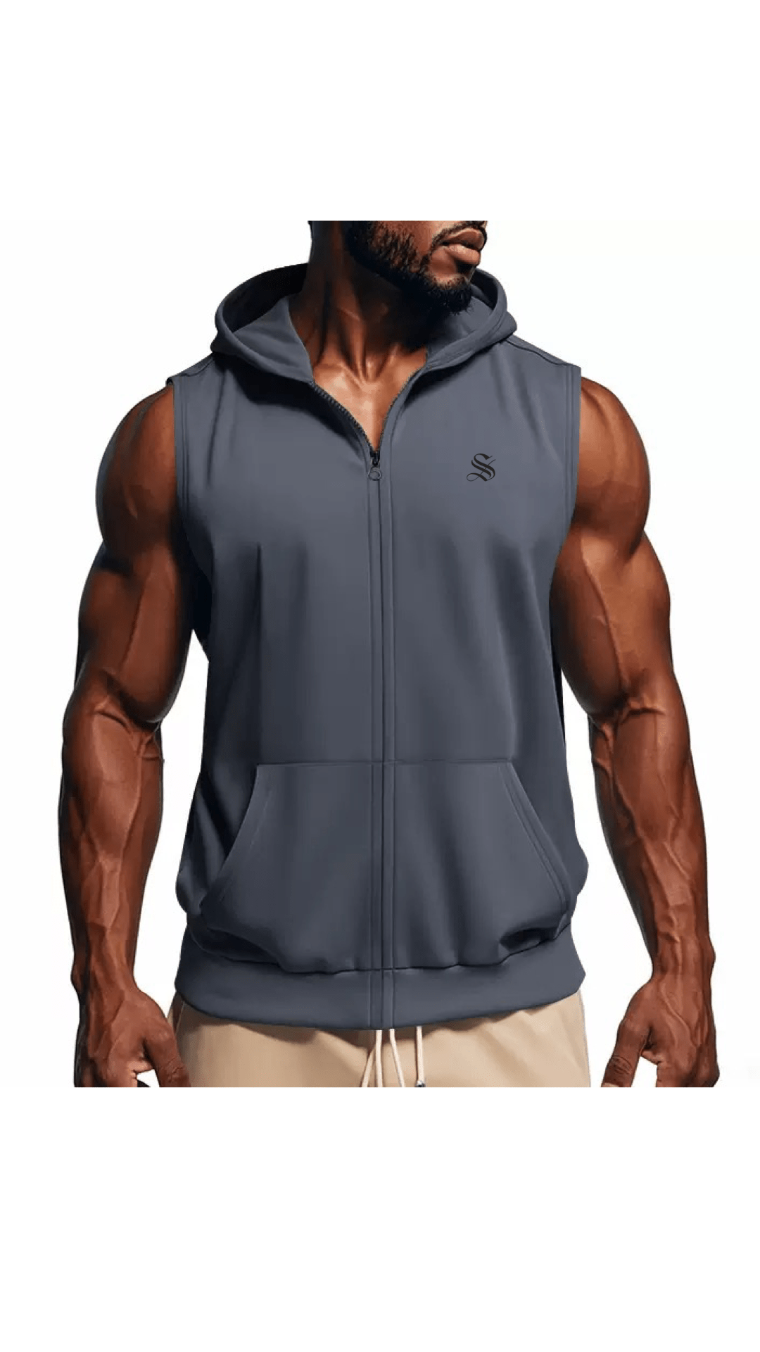 Zopak - Sleeveless Hoodie for Men - Sarman Fashion - Wholesale Clothing Fashion Brand for Men from Canada