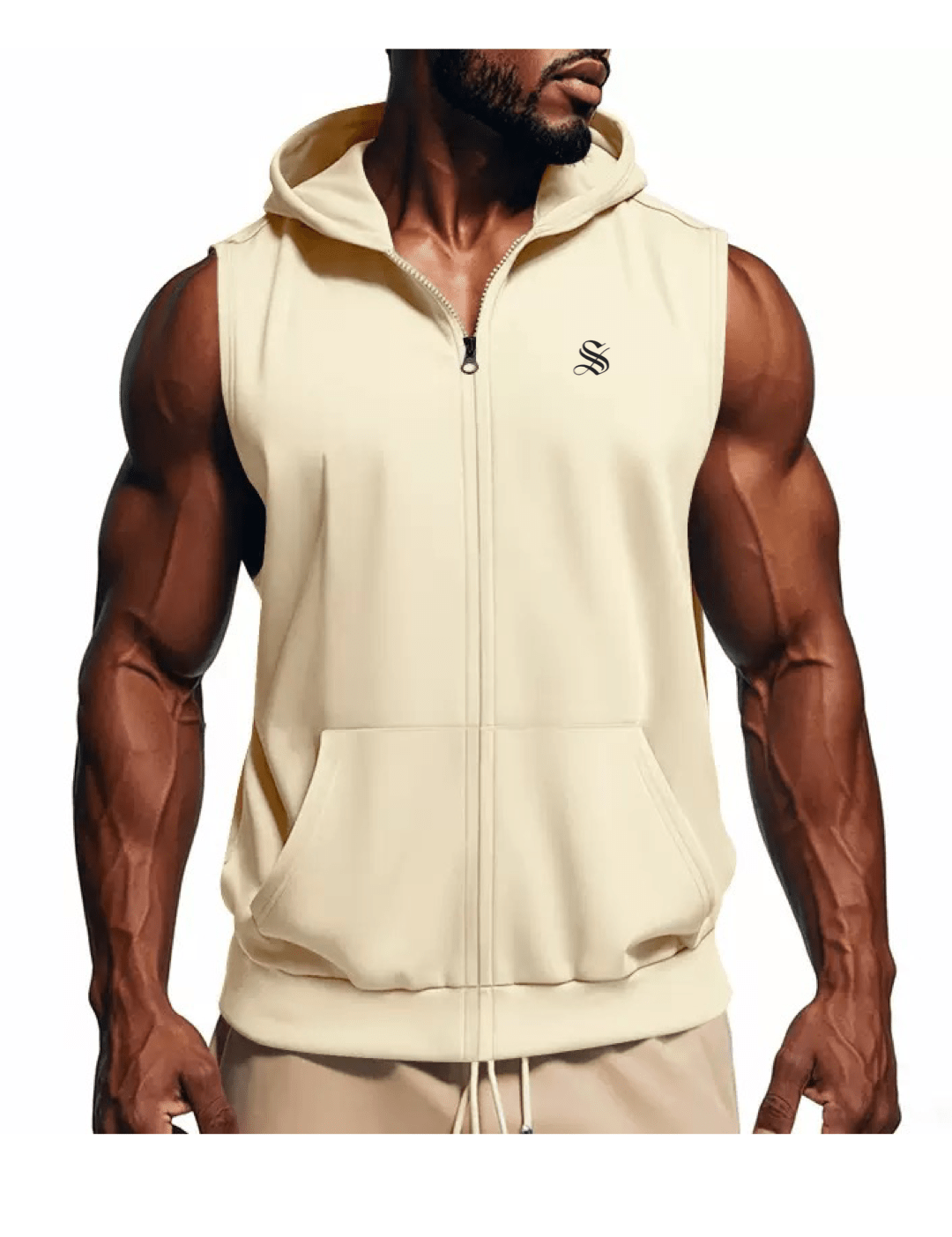Zopak - Sleeveless Hoodie for Men - Sarman Fashion - Wholesale Clothing Fashion Brand for Men from Canada