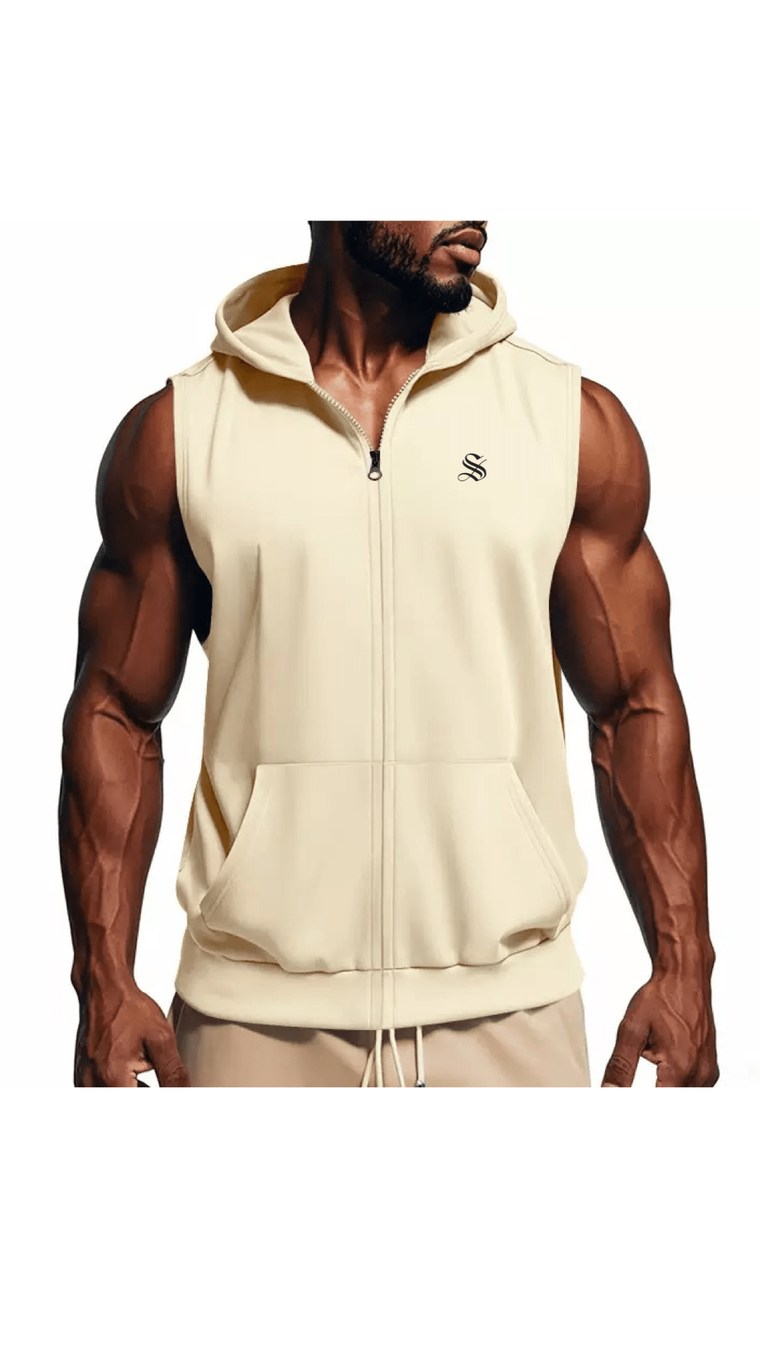 Zopak - Sleeveless Hoodie for Men - Sarman Fashion - Wholesale Clothing Fashion Brand for Men from Canada