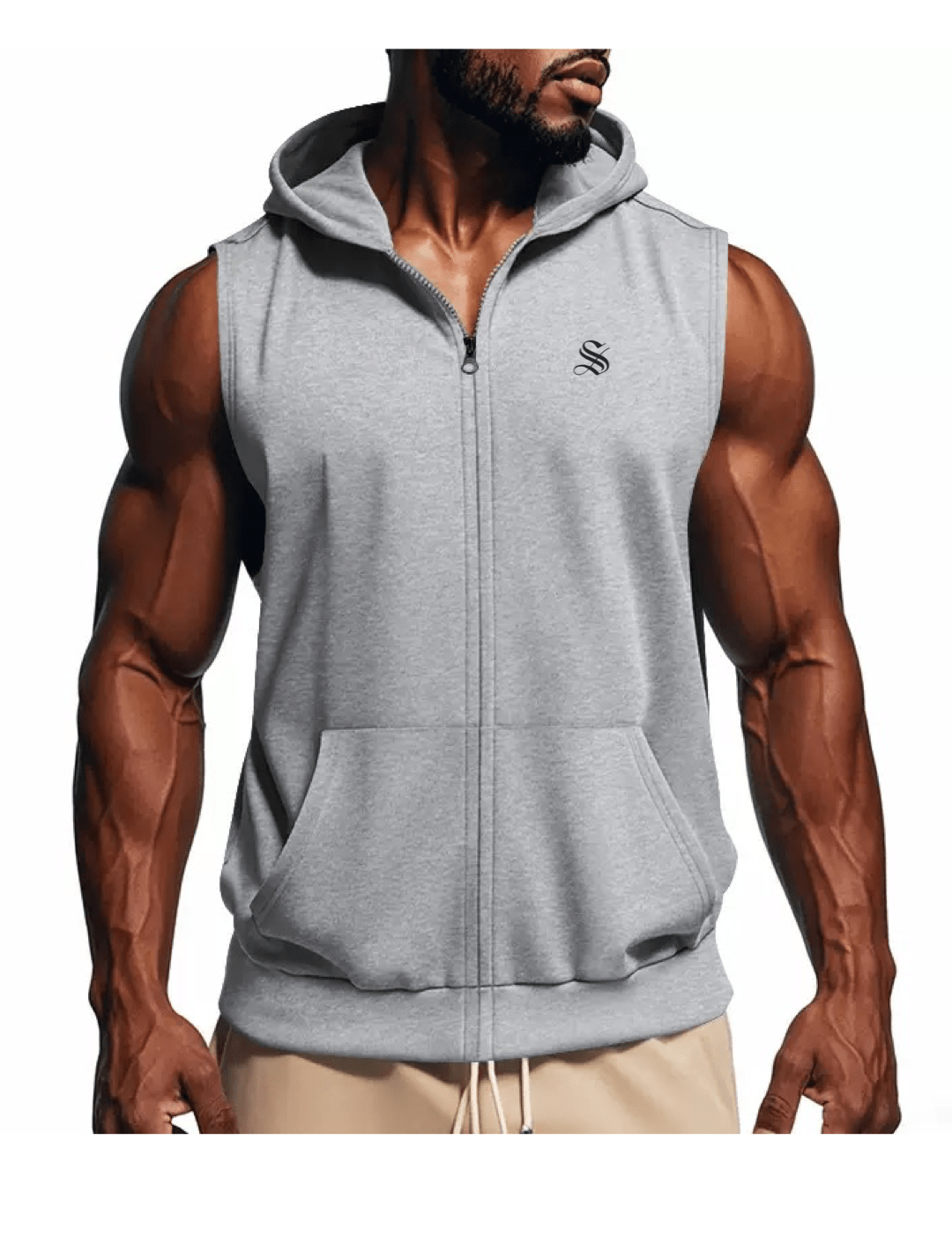 Zopak - Sleeveless Hoodie for Men - Sarman Fashion - Wholesale Clothing Fashion Brand for Men from Canada