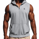Zopak - Sleeveless Hoodie for Men - Sarman Fashion - Wholesale Clothing Fashion Brand for Men from Canada