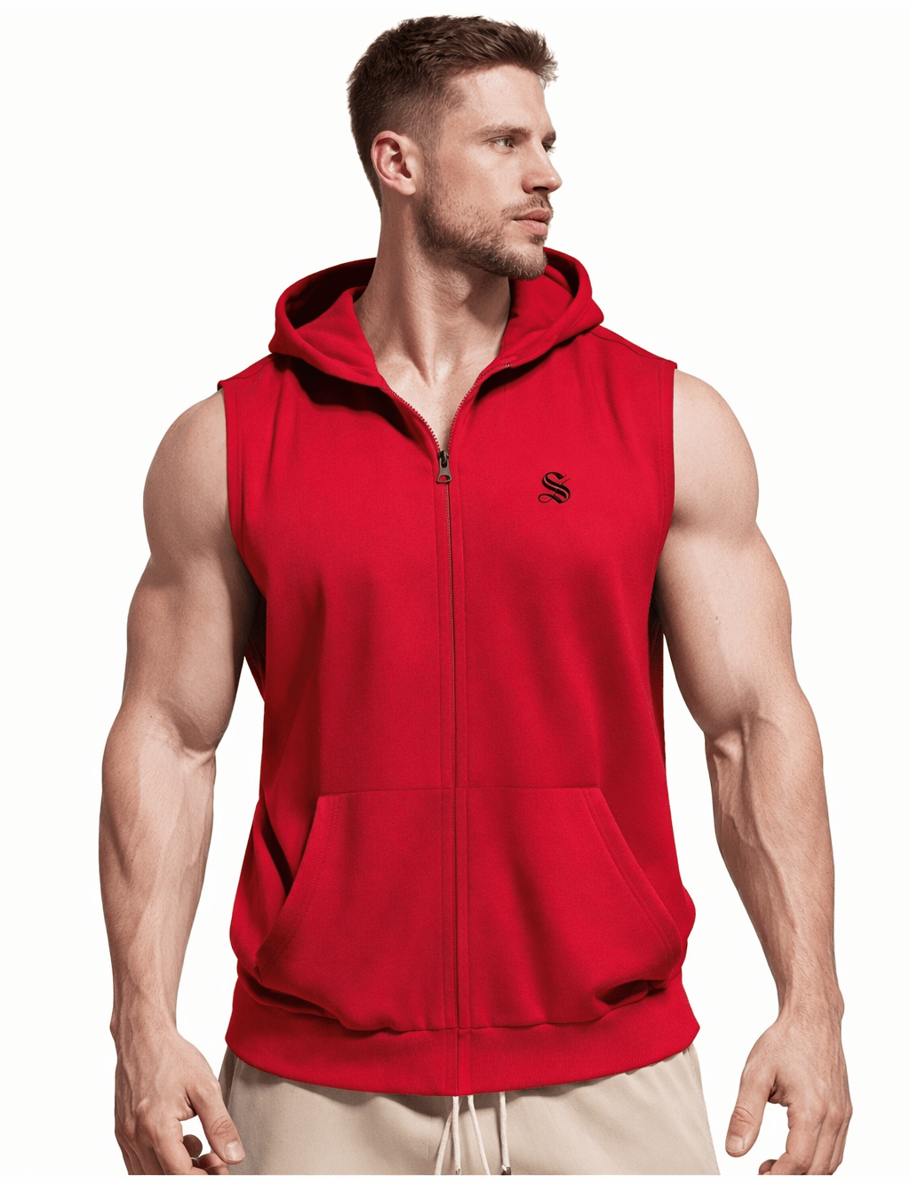 Zopak - Sleeveless Hoodie for Men - Sarman Fashion - Wholesale Clothing Fashion Brand for Men from Canada
