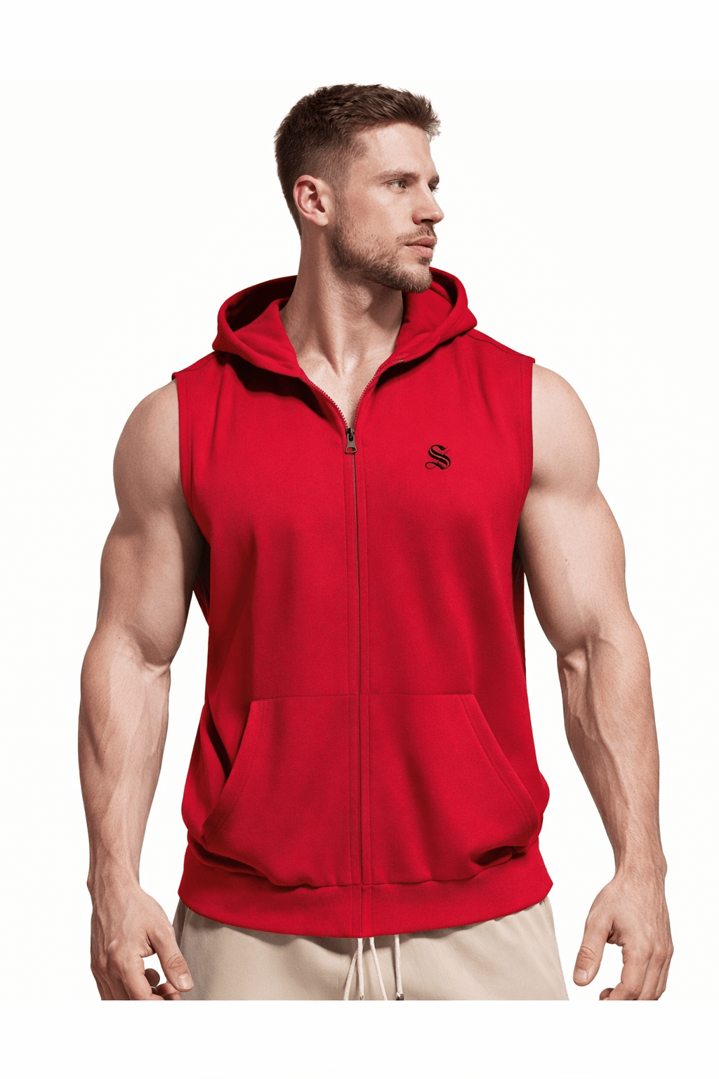 Zopak - Sleeveless Hoodie for Men - Sarman Fashion - Wholesale Clothing Fashion Brand for Men from Canada
