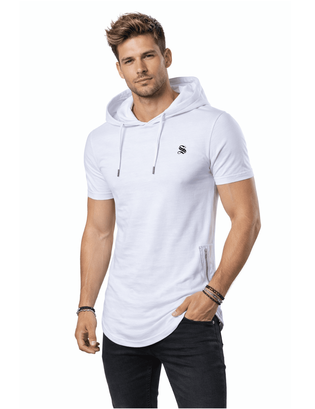 Zumuwa - Hood T-shirt for Men - Sarman Fashion - Wholesale Clothing Fashion Brand for Men from Canada