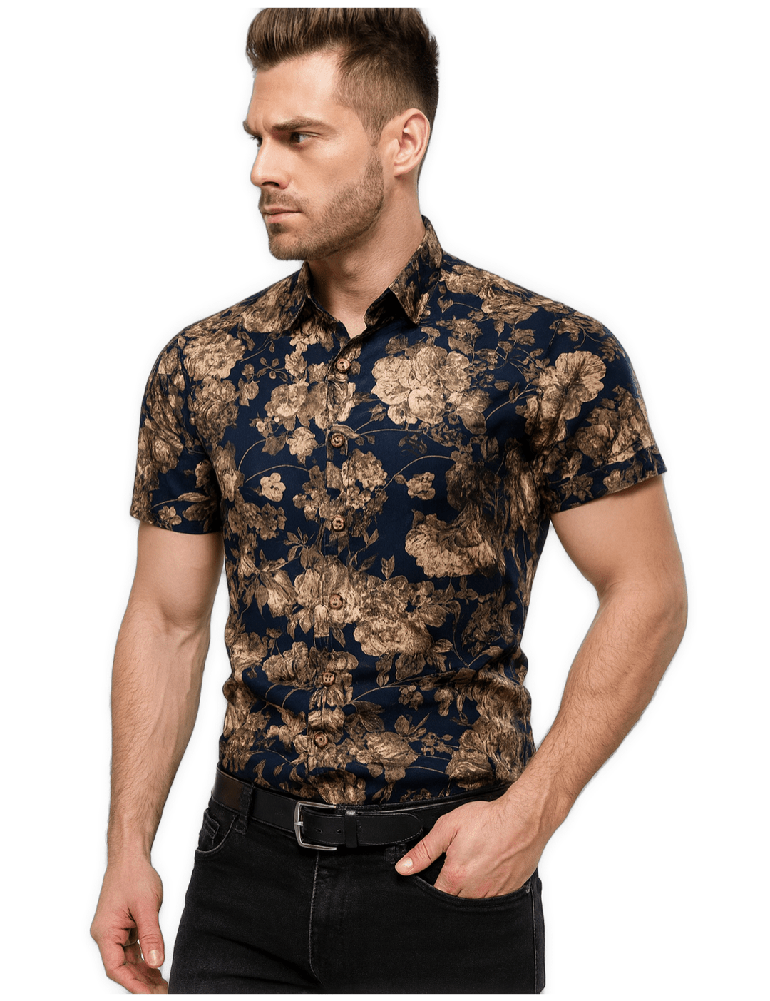 Zuyn - Short Sleeves Shirt for Men - Sarman Fashion - Wholesale Clothing Fashion Brand for Men from Canada