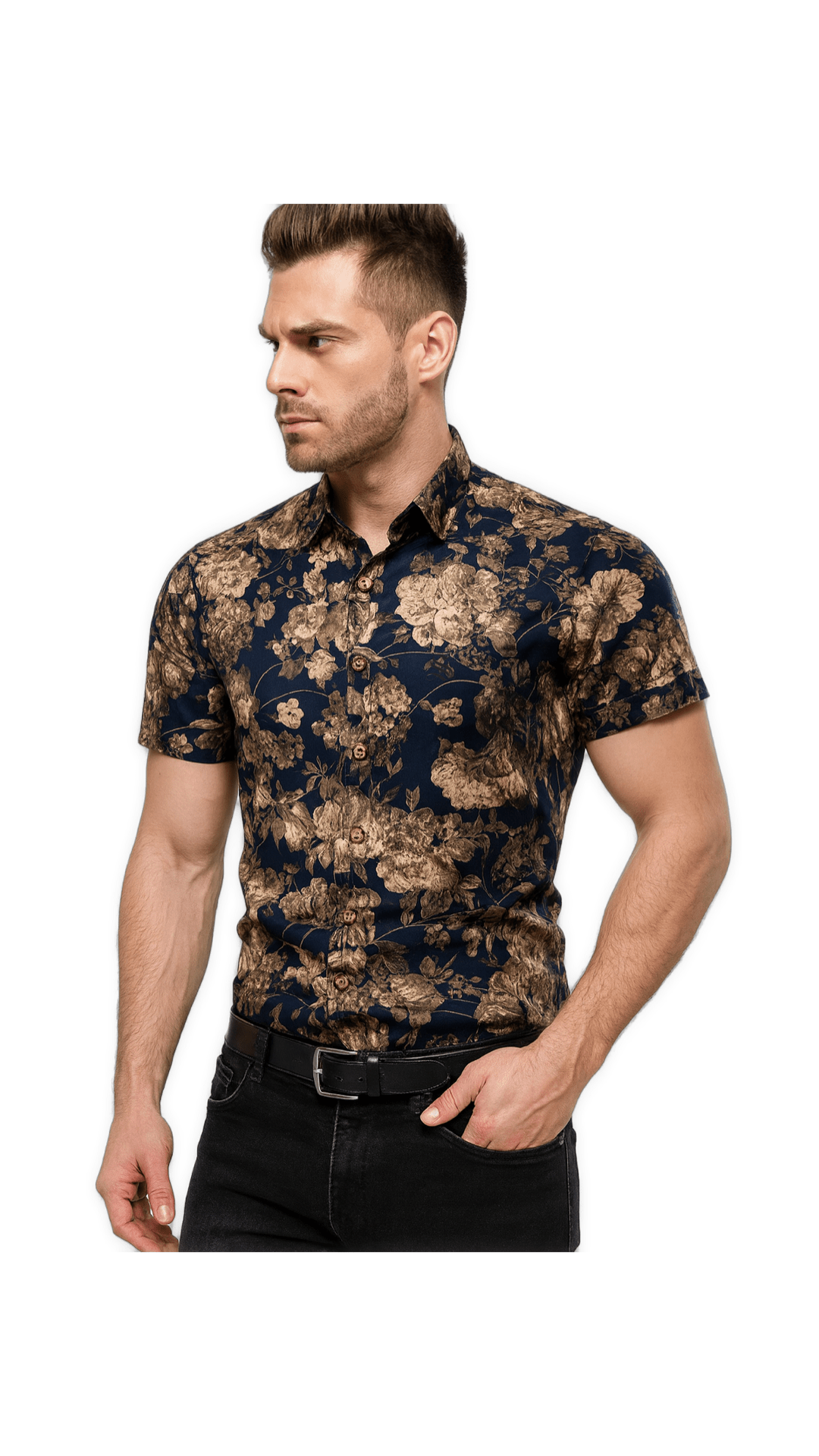 Zuyn - Short Sleeves Shirt for Men - Sarman Fashion - Wholesale Clothing Fashion Brand for Men from Canada