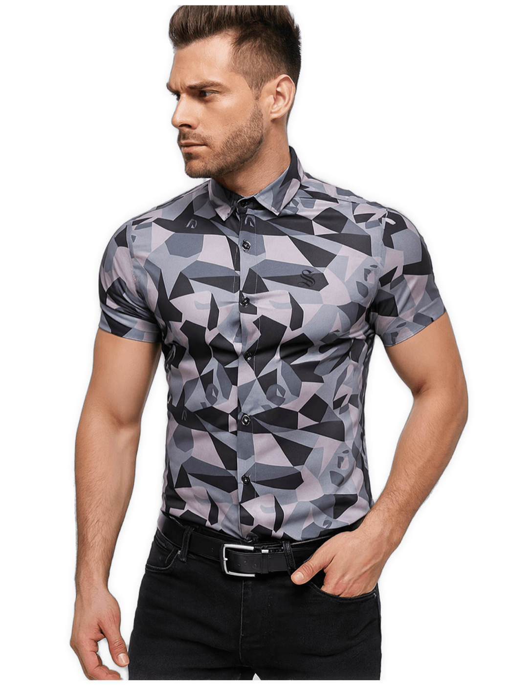 ZVGY - Short Sleeves Shirt for Men - Sarman Fashion - Wholesale Clothing Fashion Brand for Men from Canada