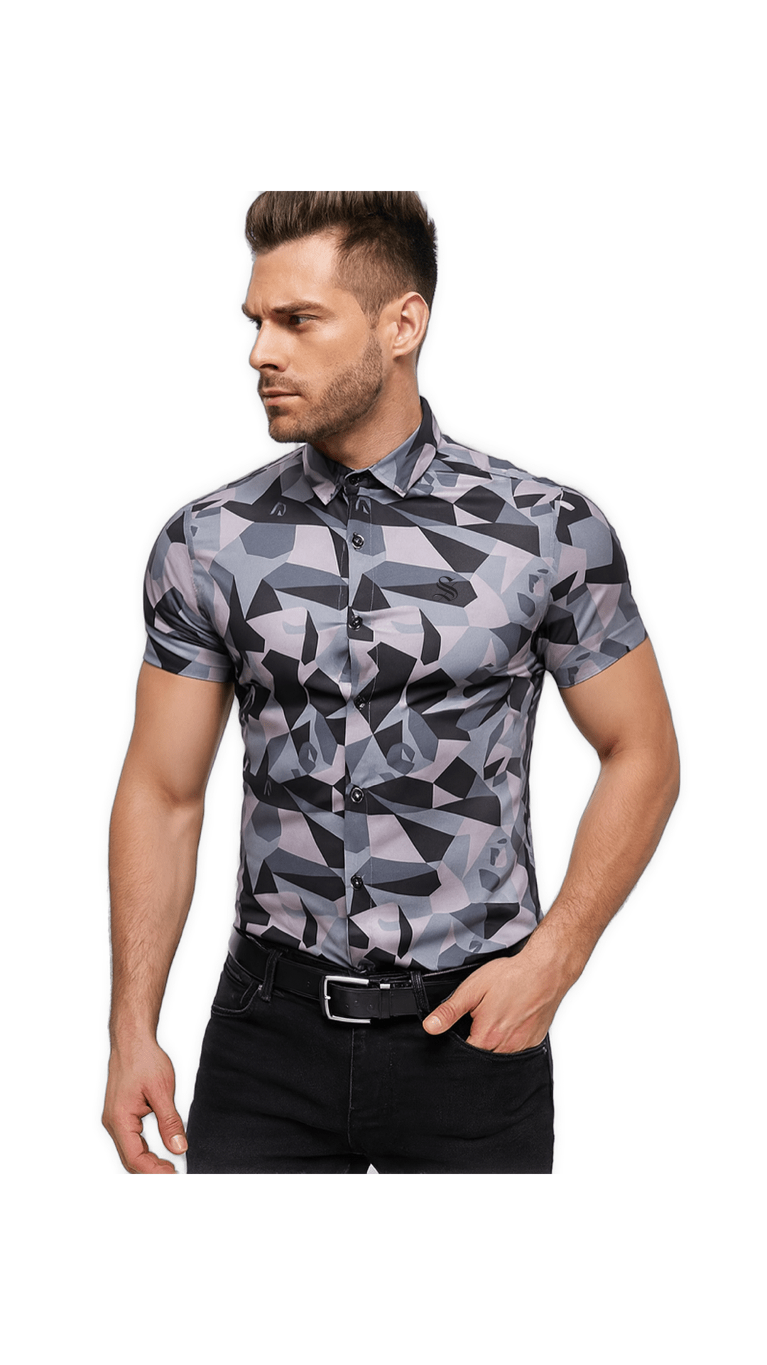 ZVGY - Short Sleeves Shirt for Men - Sarman Fashion - Wholesale Clothing Fashion Brand for Men from Canada