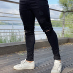 A-life - Black Skinny Jeans for Men (PRE-ORDER DISPATCH DATE 25 September 2024) - Sarman Fashion - Wholesale Clothing Fashion Brand for Men from Canada