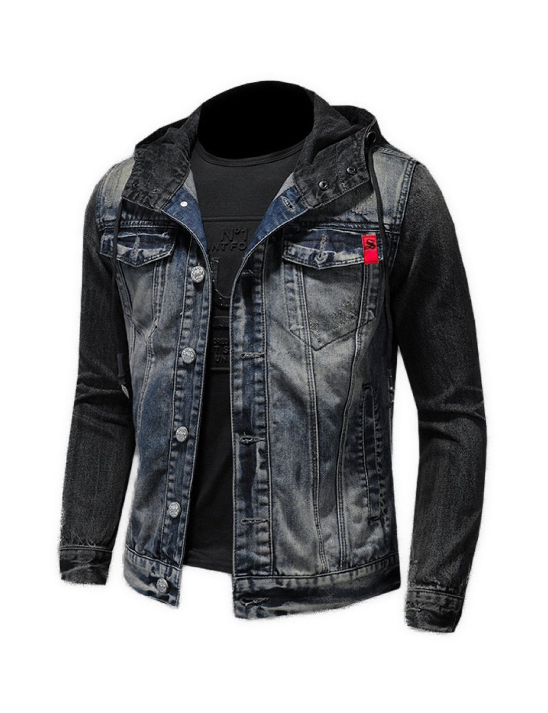 AFG- Long Sleeve Jeans Jacket for Men - Sarman Fashion - Wholesale Clothing Fashion Brand for Men from Canada