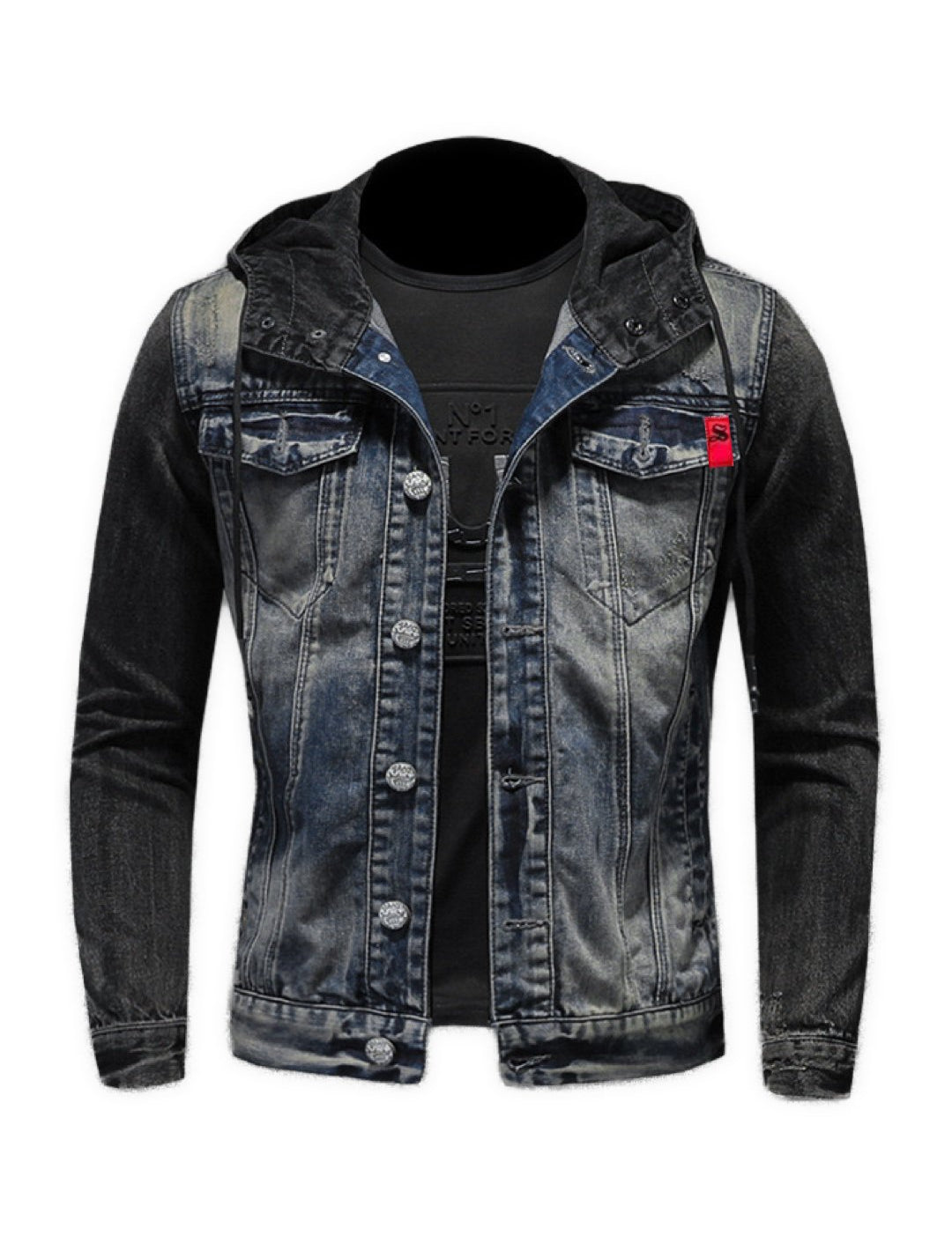 AFG- Long Sleeve Jeans Jacket for Men - Sarman Fashion - Wholesale Clothing Fashion Brand for Men from Canada