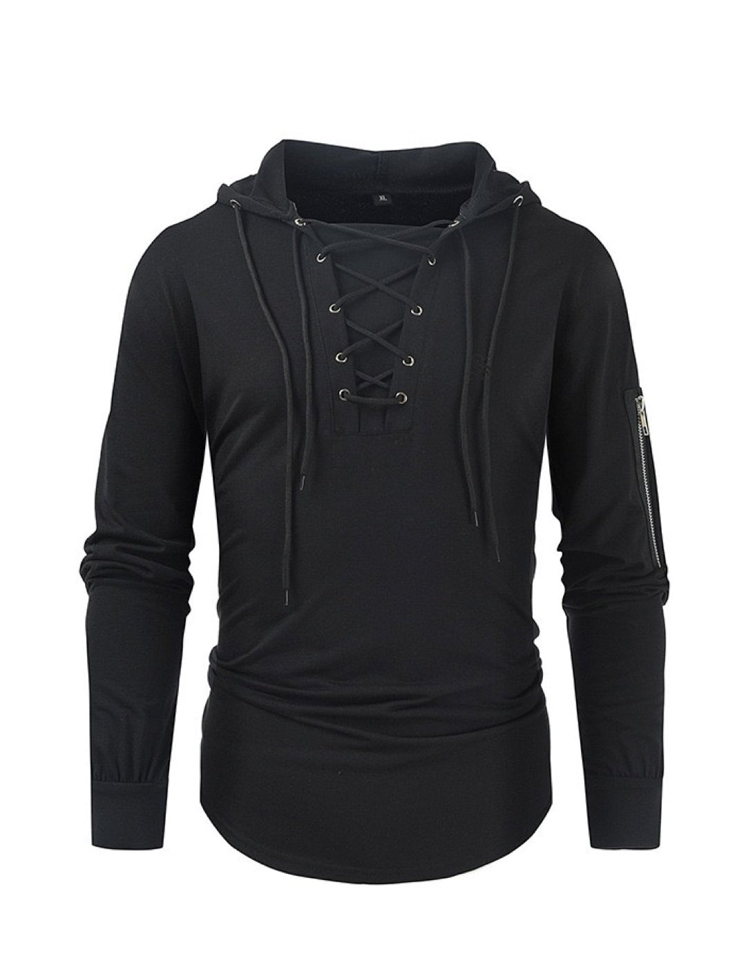 Aikan - Long Sleeve Shirt with Hood for Men - Sarman Fashion - Wholesale Clothing Fashion Brand for Men from Canada