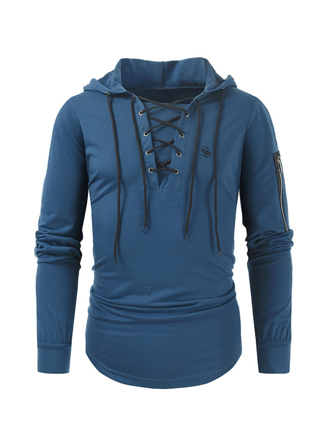Aikan - Long Sleeve Shirt with Hood for Men - Sarman Fashion - Wholesale Clothing Fashion Brand for Men from Canada