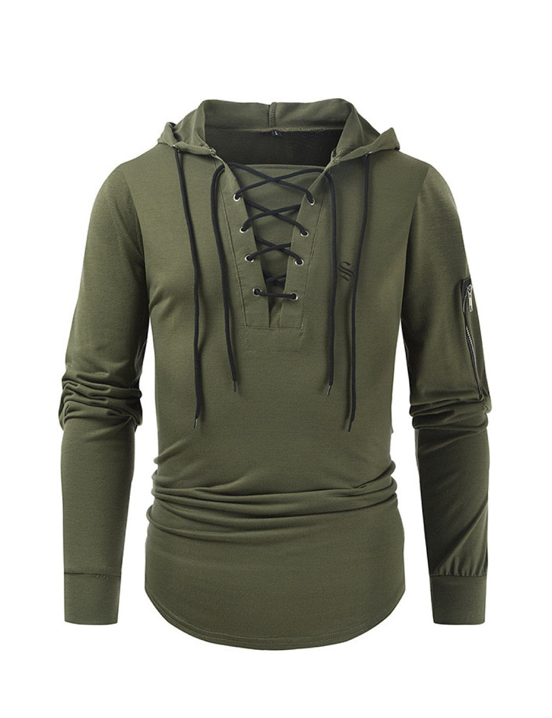 Aikan - Long Sleeve Shirt with Hood for Men - Sarman Fashion - Wholesale Clothing Fashion Brand for Men from Canada