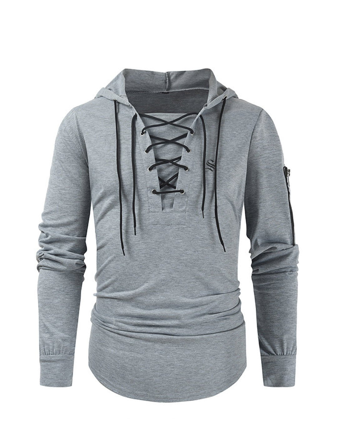 Aikan - Long Sleeve Shirt with Hood for Men - Sarman Fashion - Wholesale Clothing Fashion Brand for Men from Canada