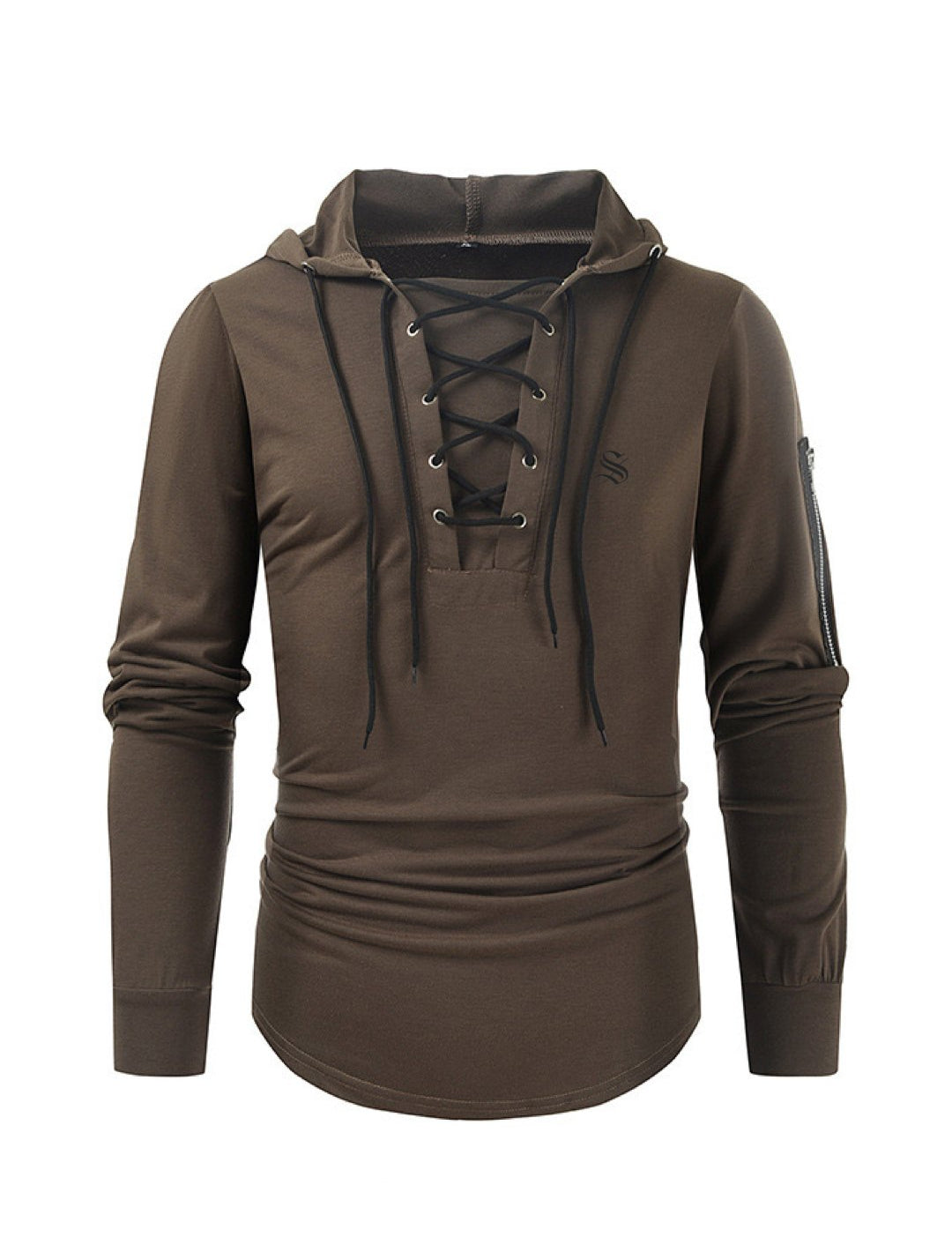 Aikan - Long Sleeve Shirt with Hood for Men - Sarman Fashion - Wholesale Clothing Fashion Brand for Men from Canada