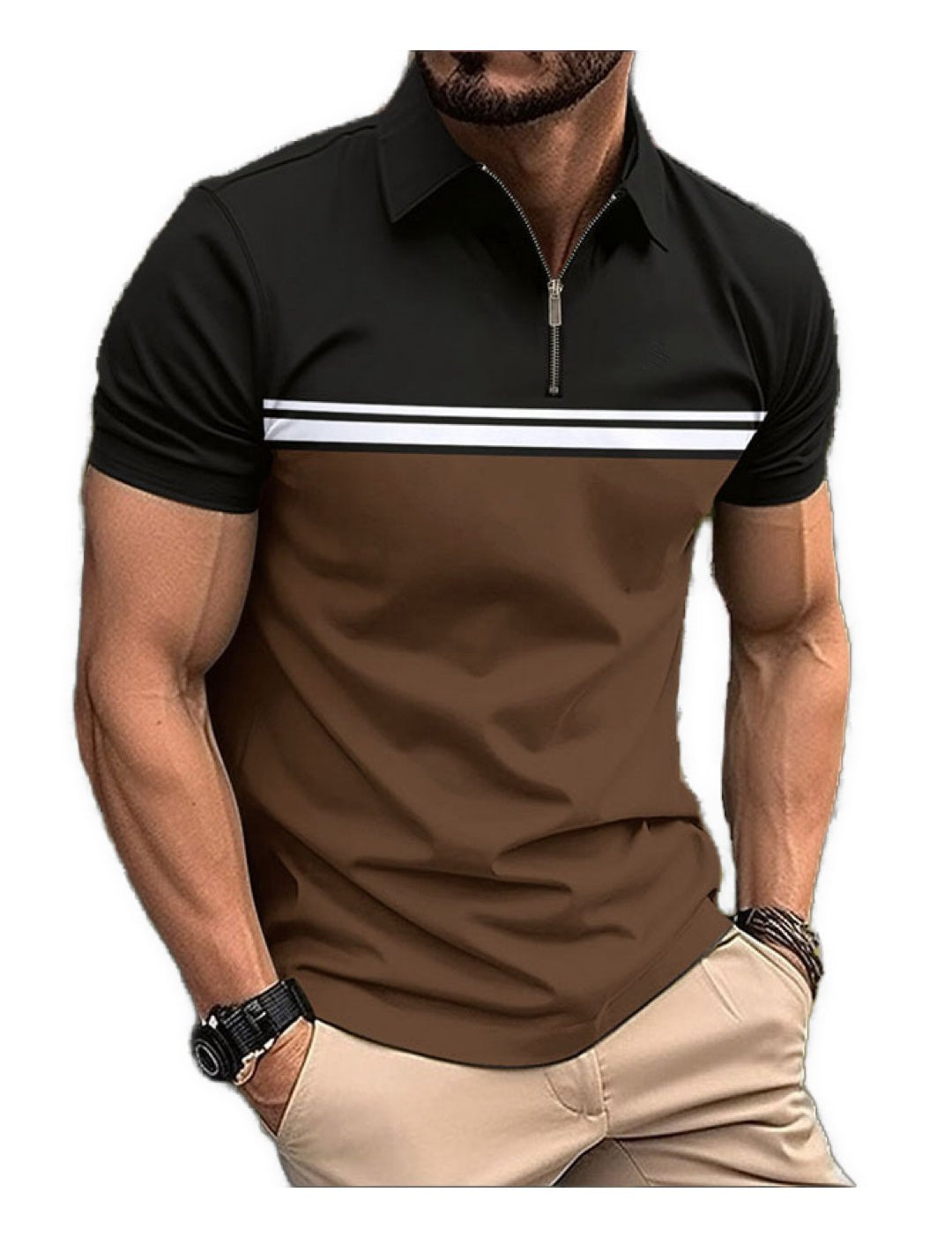 Aiuridi - Polo Shirt for Men - Sarman Fashion - Wholesale Clothing Fashion Brand for Men from Canada