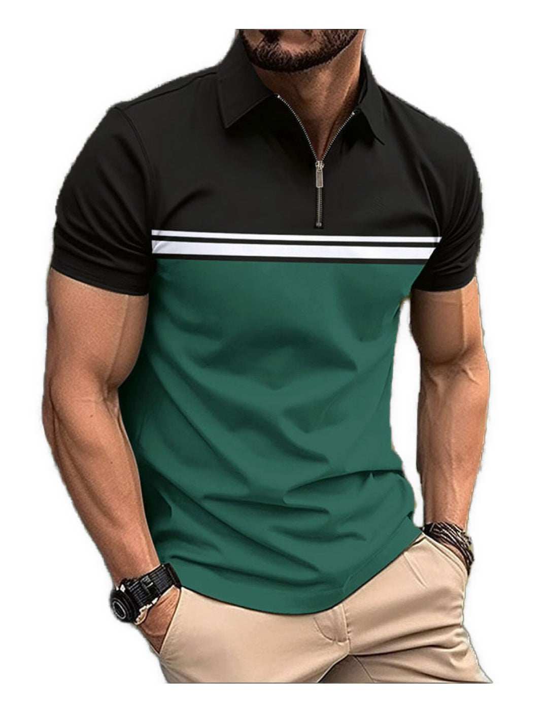 Aiuridi - Polo Shirt for Men - Sarman Fashion - Wholesale Clothing Fashion Brand for Men from Canada