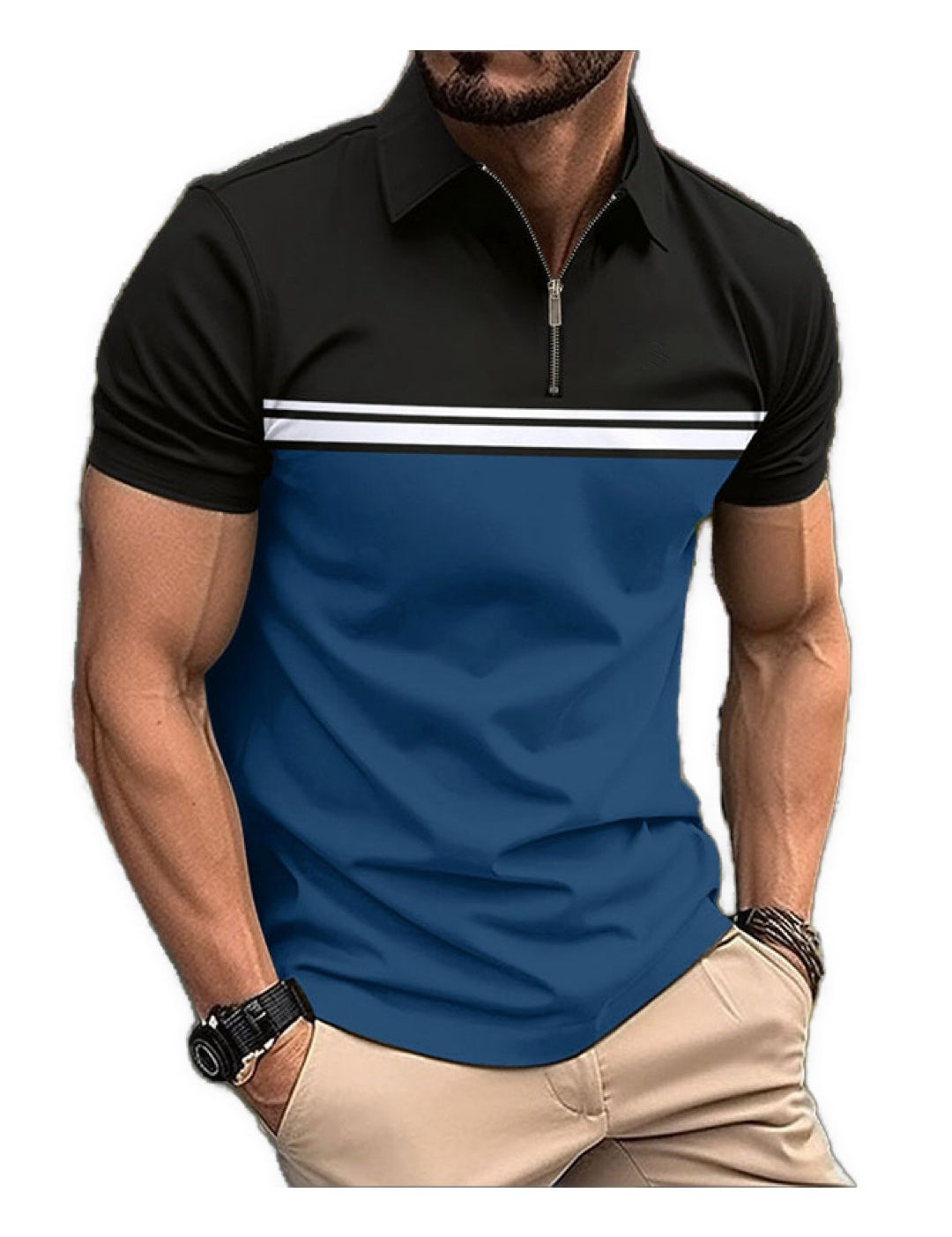 Aiuridi - Polo Shirt for Men - Sarman Fashion - Wholesale Clothing Fashion Brand for Men from Canada