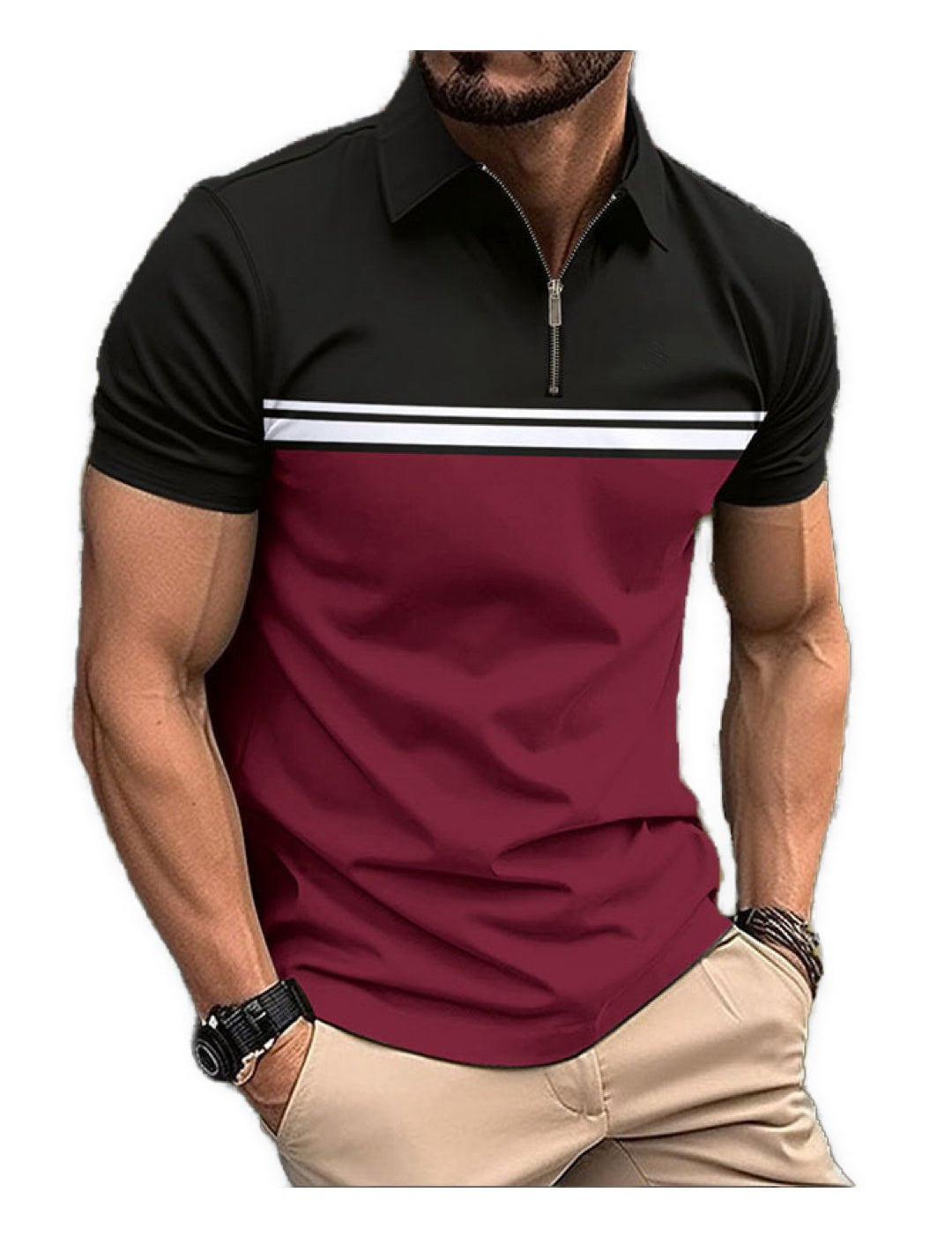 Aiuridi - Polo Shirt for Men - Sarman Fashion - Wholesale Clothing Fashion Brand for Men from Canada