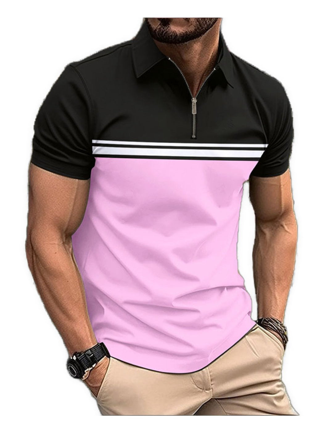 Aiuridi - Polo Shirt for Men - Sarman Fashion - Wholesale Clothing Fashion Brand for Men from Canada