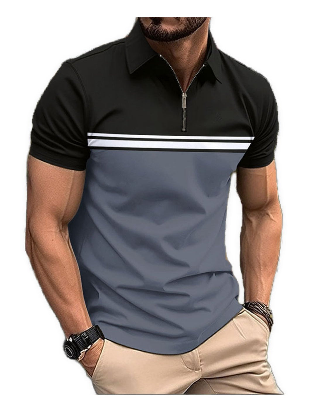 Aiuridi - Polo Shirt for Men - Sarman Fashion - Wholesale Clothing Fashion Brand for Men from Canada