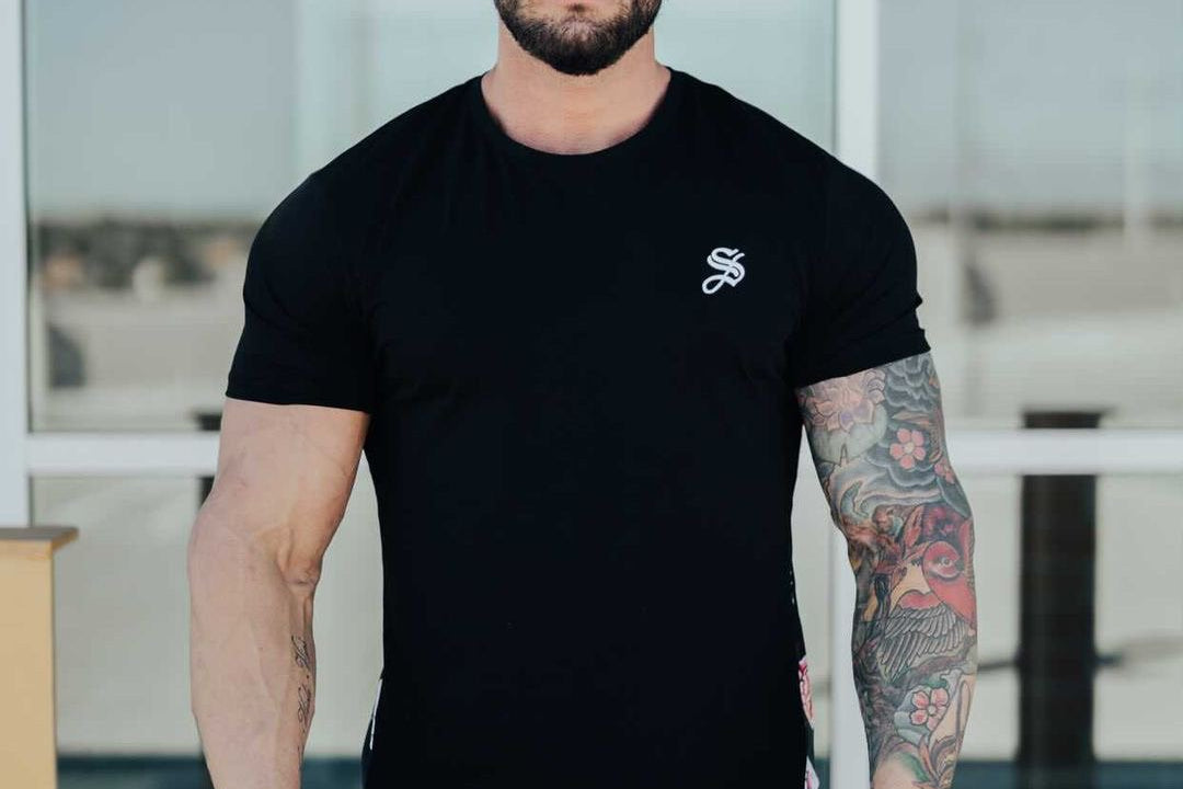 Alluring - Black T-shirt for Men - Sarman Fashion - Wholesale Clothing Fashion Brand for Men from Canada