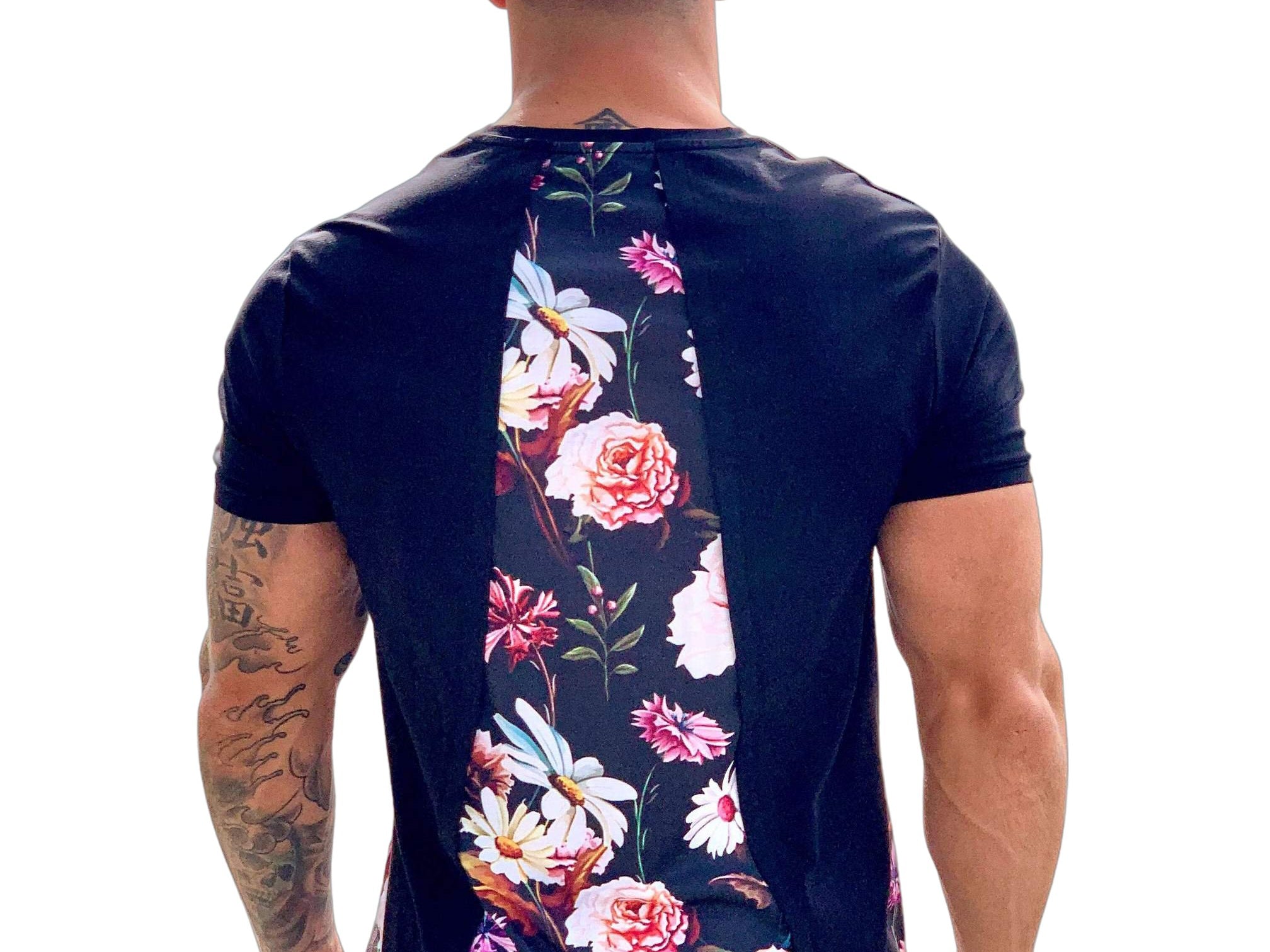 Alluring - Black T-shirt for Men - Sarman Fashion - Wholesale Clothing Fashion Brand for Men from Canada